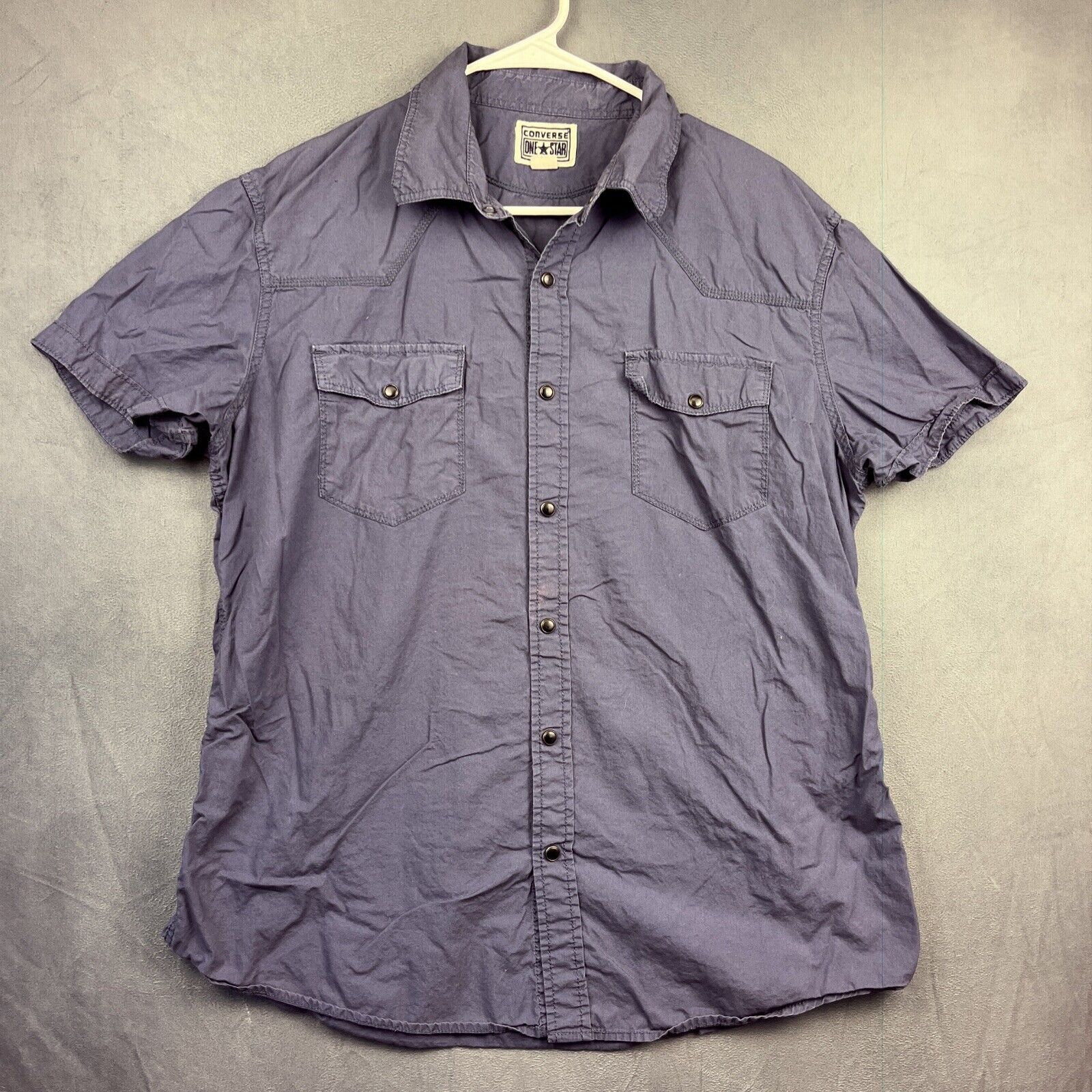Converse Vintage Converse Western Pearl Snap Shirt Men's Large Fitted Size US L / EU 52-54 / 3 - 1 Thumbnail