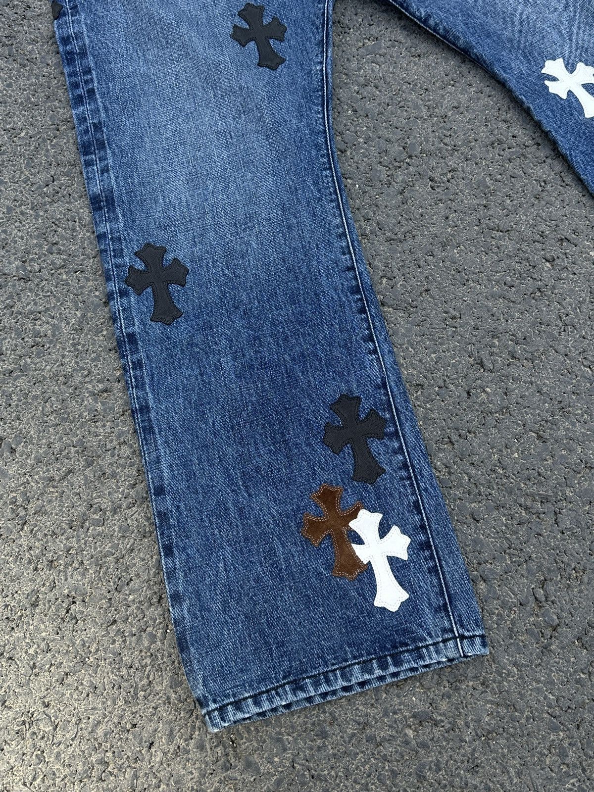 Chrome Hearts Chrome Hearts Blue Patch Jeans Size US 34 / EU 50 - 4 Thumbnail