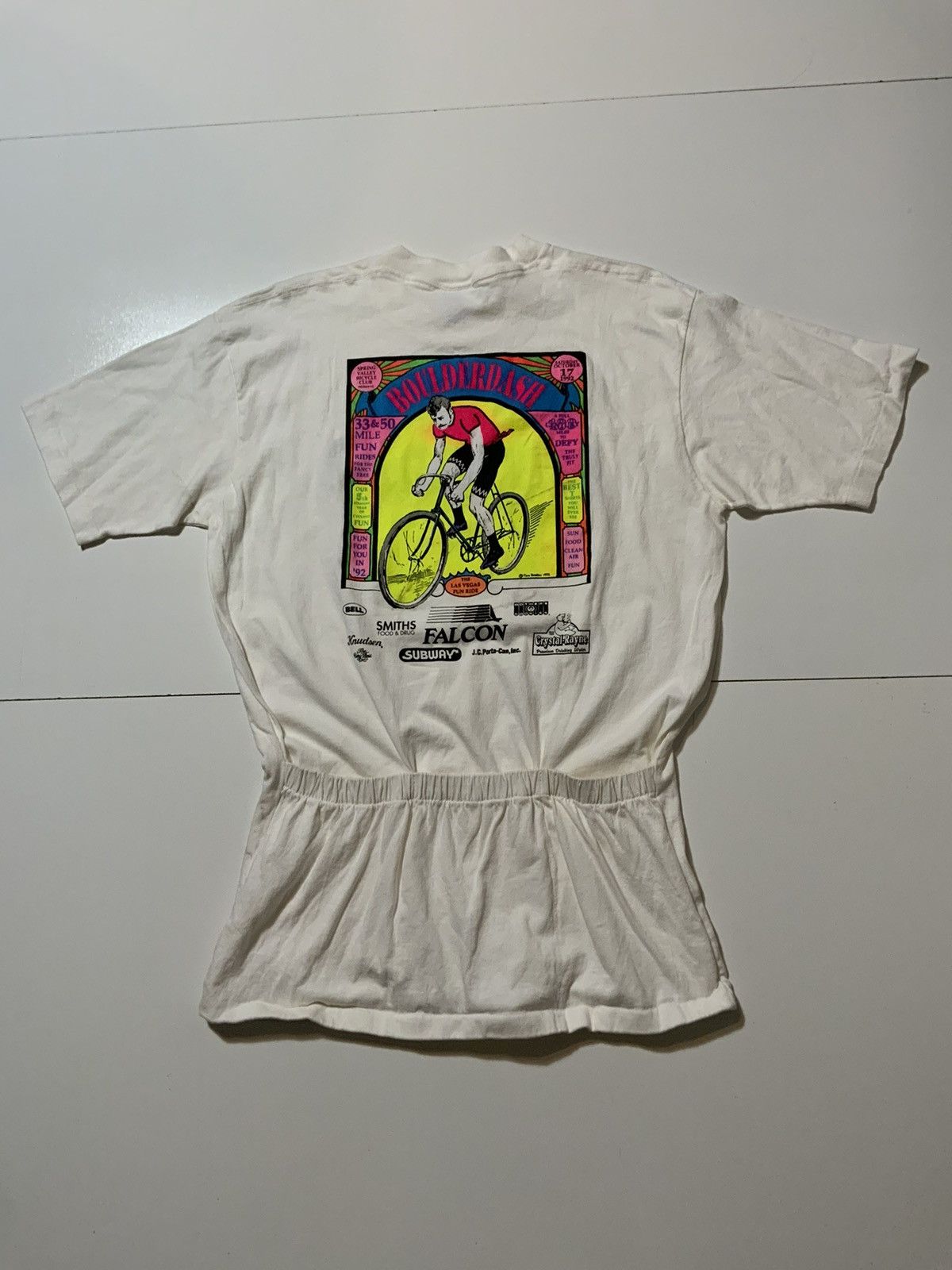 Vintage 1992 Boulder Dash Las Vegas Tom Bradley Cycling Bike Shirt Size US L / EU 52-54 / 3 - 3 Thumbnail