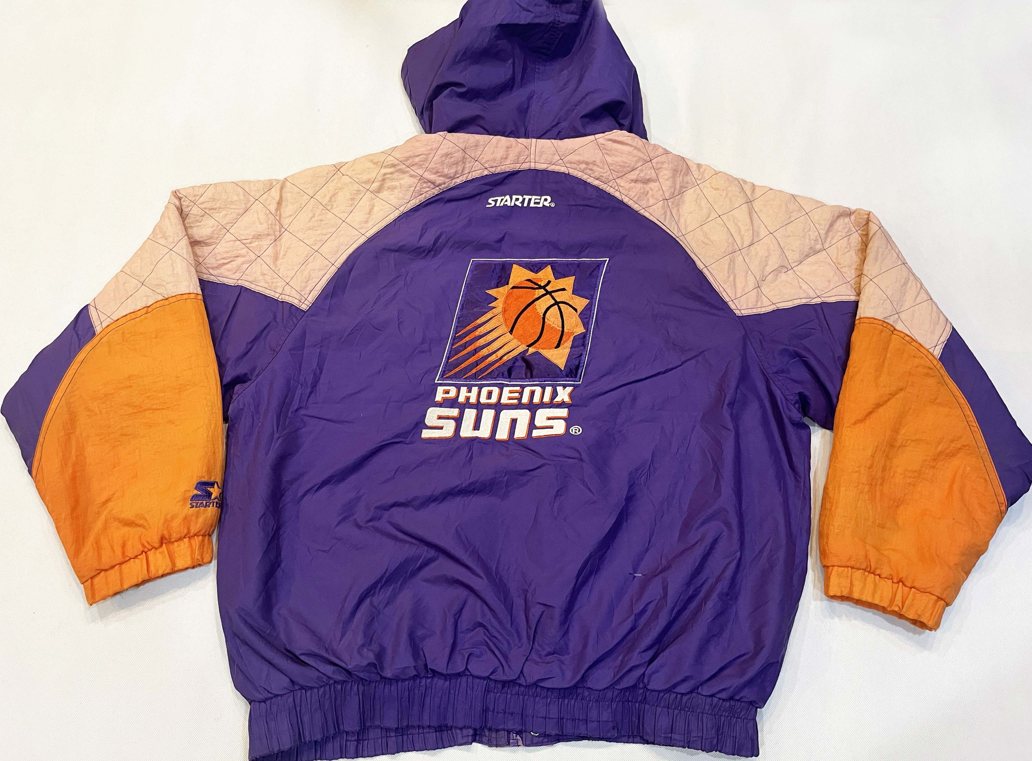 NBA × Starter × Vintage Vintage Starter NBA Phoenix Suns Puffer Full Zip Jacket Size US L / EU 52-54 / 3 - 4 Thumbnail