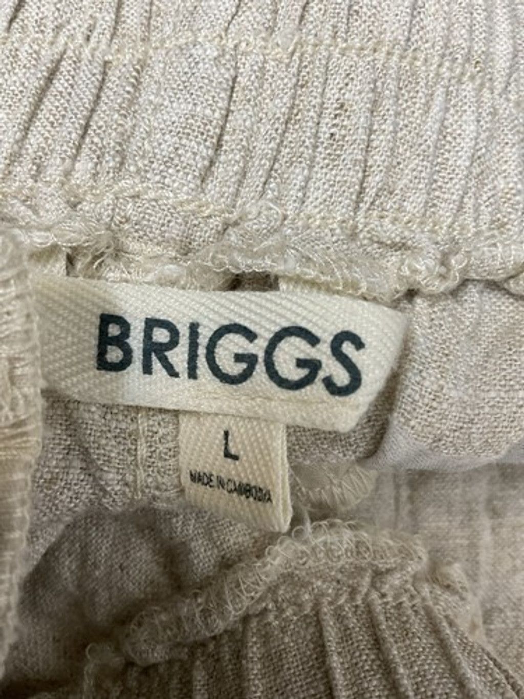 Other NWT Briggs Paper Bag Pleated Lagenlook WideLeg Pants Women L Size 32" / US 10 / IT 46 - 2 Thumbnail