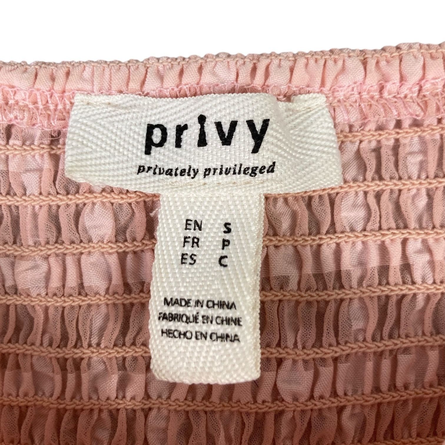 Other Pink Long Sleeve Crop Top Juniors S Stretchy Comfy Casual Size S / US 4 / IT 40 - 3 Thumbnail