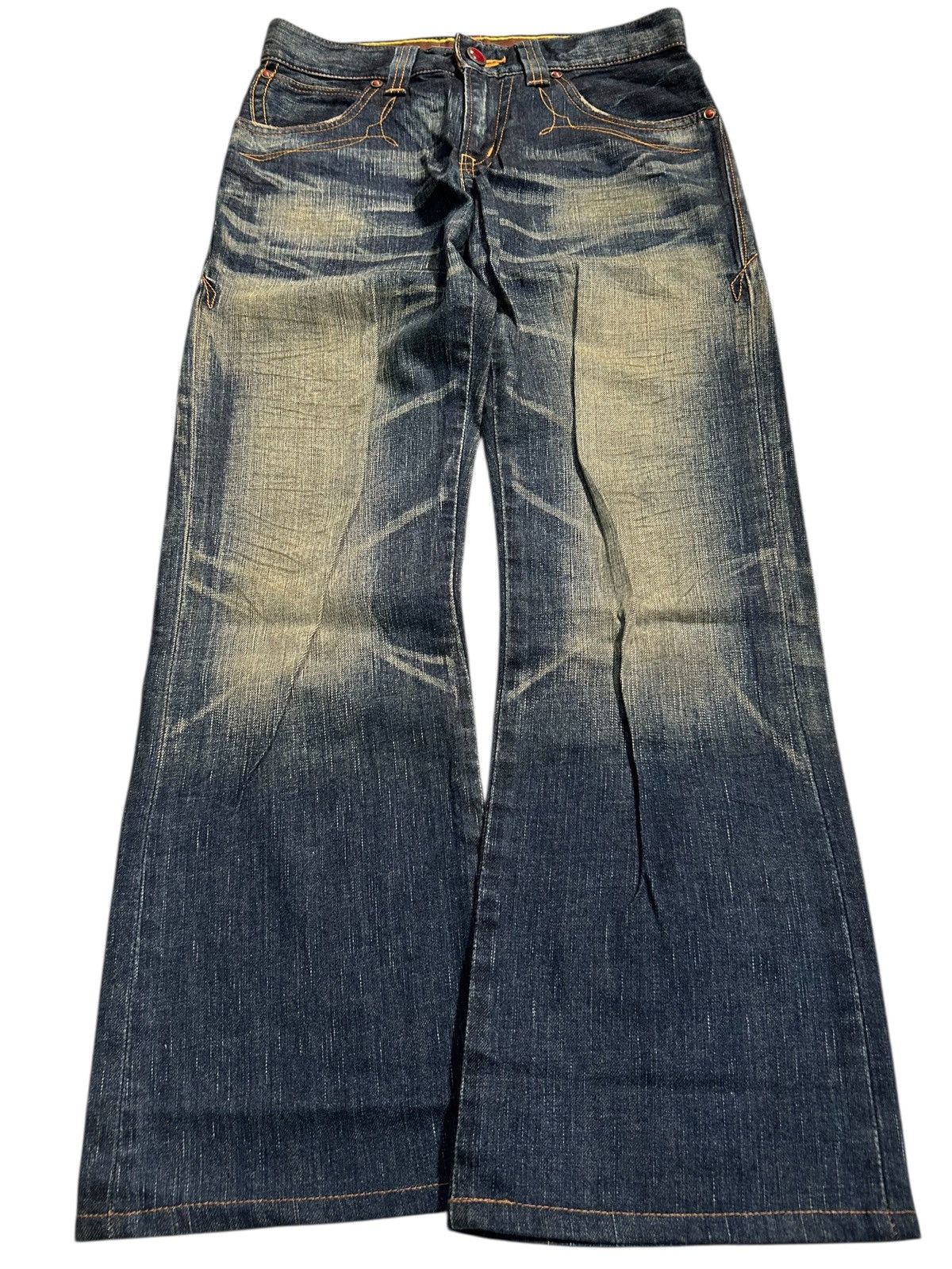 Japanese Brand × Kapital × Vintage Flare Edwin Bluetrip Japanese Style Denim Jeans Size US 29 - 7 Thumbnail