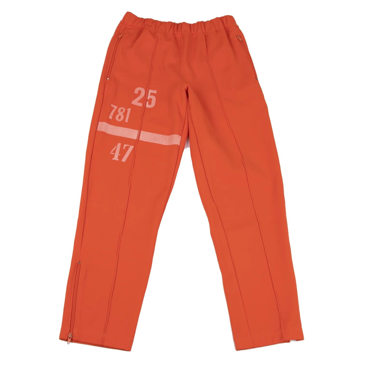 Numbering Track Pants in Orange Size L