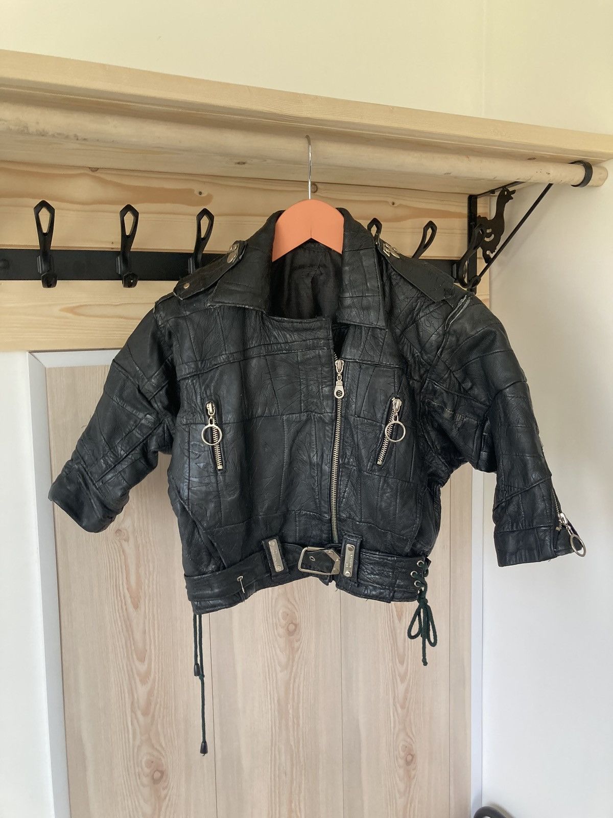 Dr. Martens × Vintage Vintage Dr. Martens 90s Leather Jacket Cropped Japanese Size S / US 4 / IT 40 - 13 Thumbnail