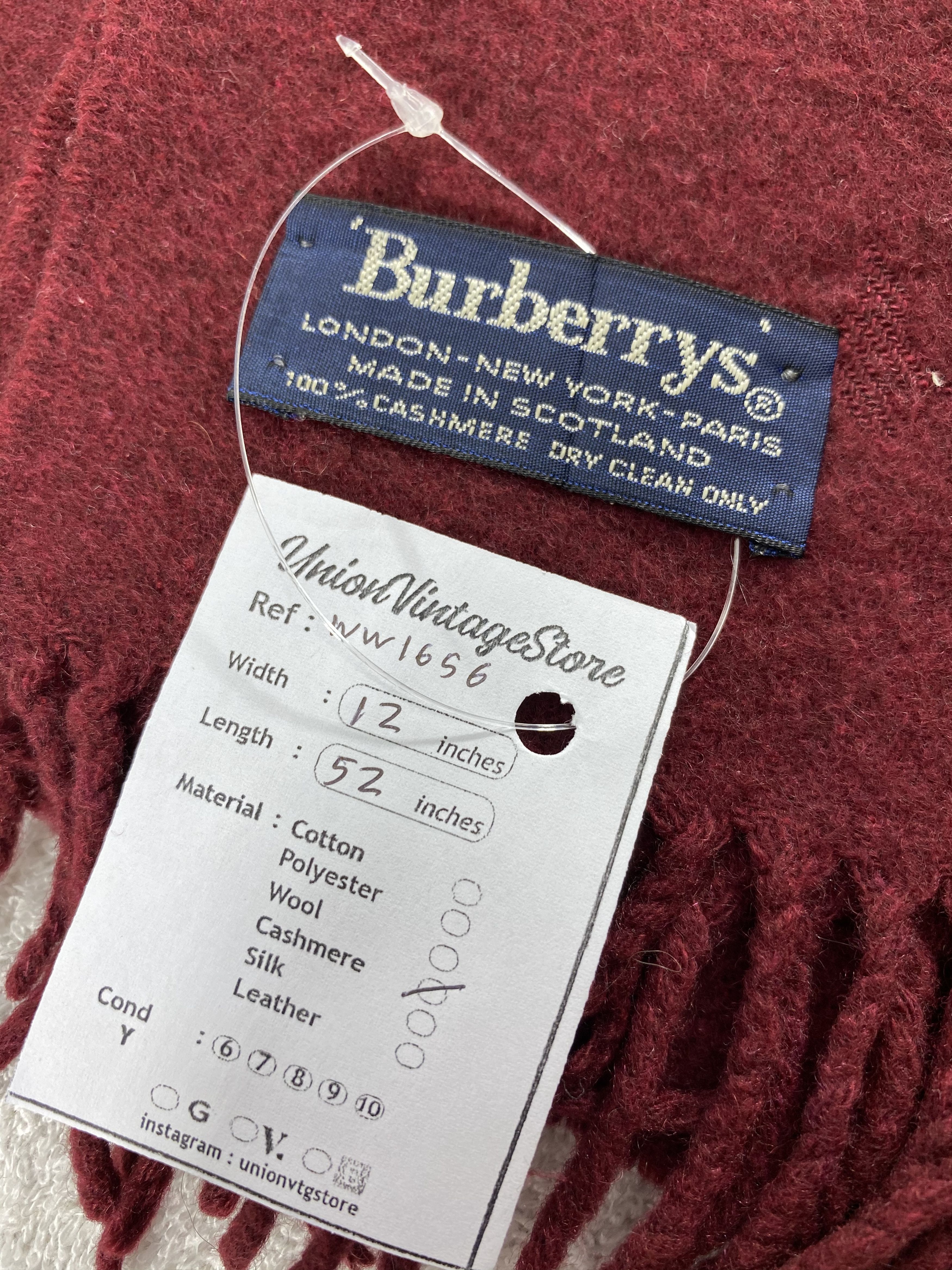 Burberry × Vintage Burberry Scarf / Muffler / Neckwear - WW1656 Size ONE SIZE - 5 Thumbnail