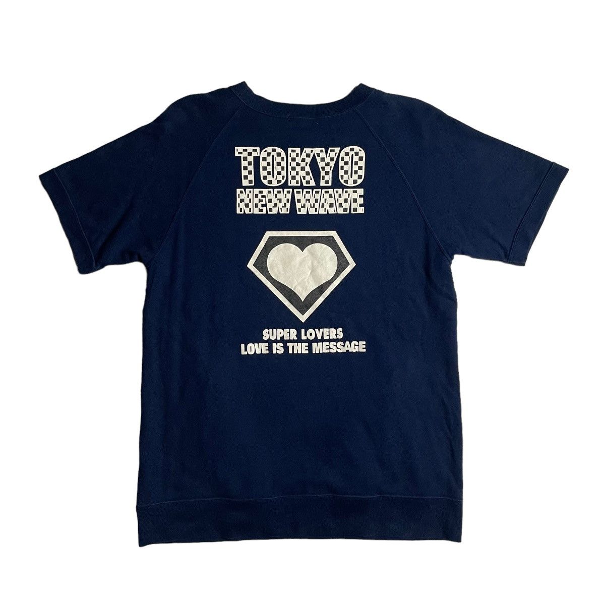 20471120 × Beauty Beast VINTAGE SUPER LOVERS TOKYO NEW WAVE SHORT SLEEVE SWEATSHIRT Size US M / EU 48-50 / 2 - 1 Thumbnail