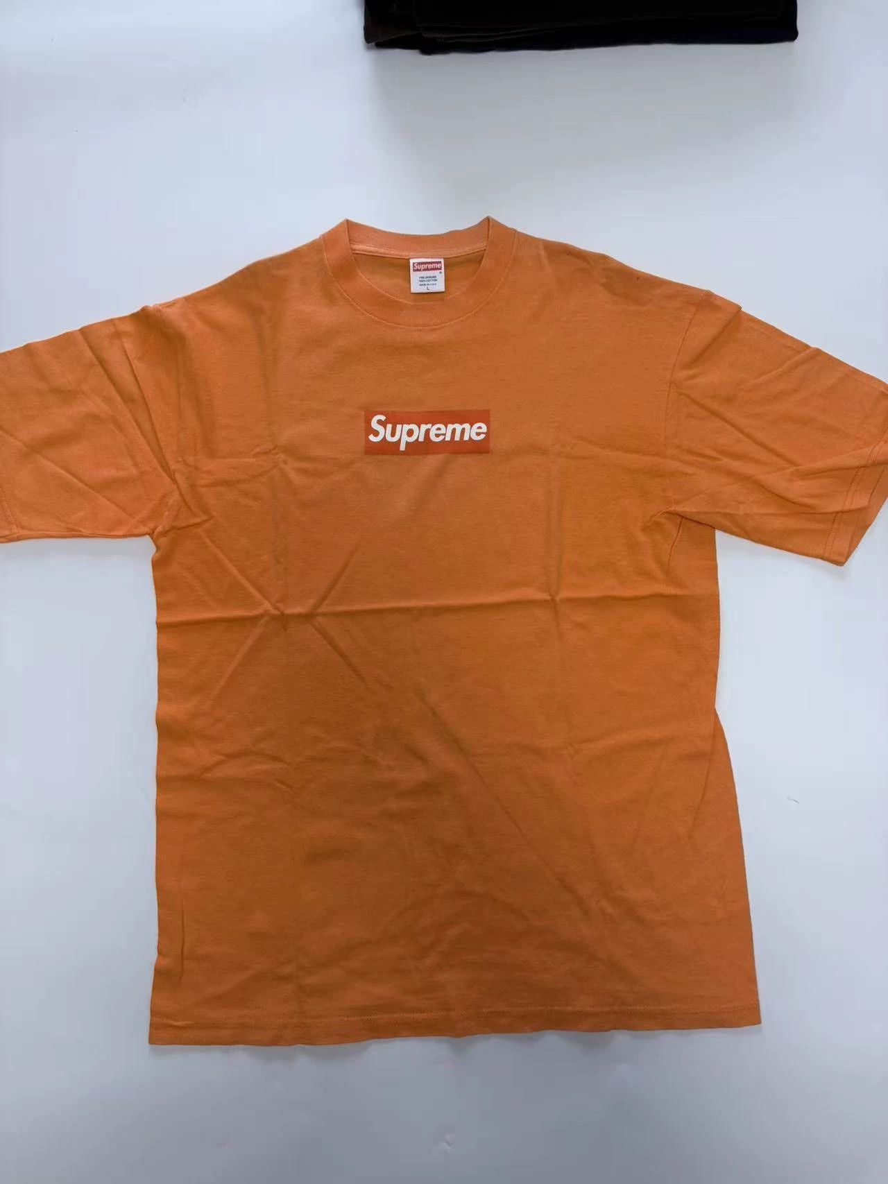 Supreme Orange on Orange Box Logo T-Shirt | Grailed