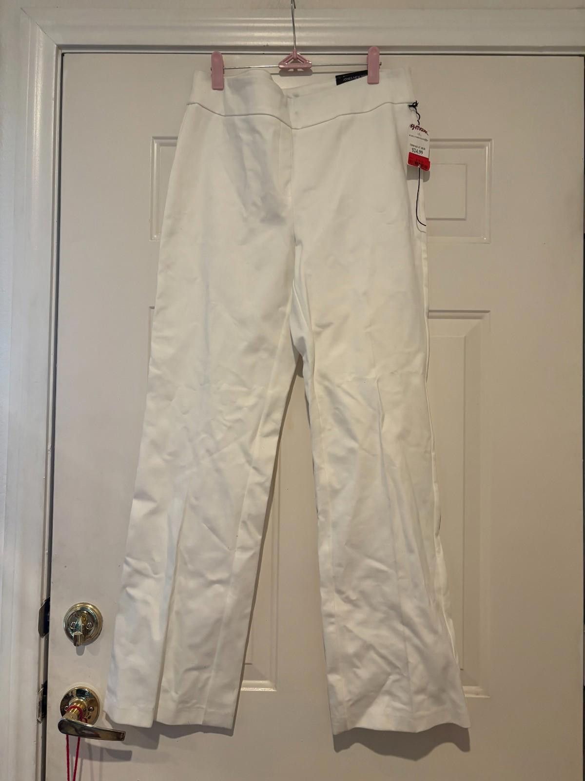 Jones New York Womens white Jones of NY pants size XLarge #190 Size 40" / US 18 - 1 Thumbnail