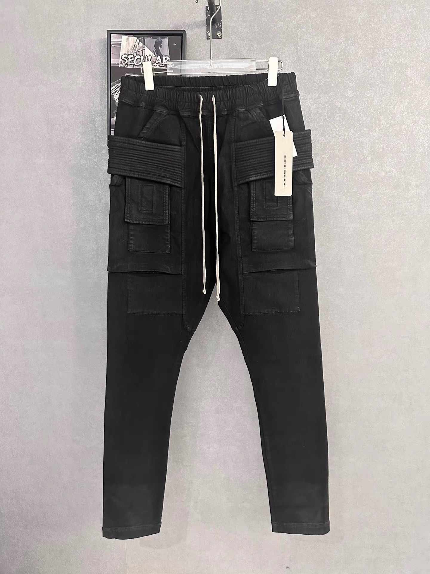 Rick Owens Rick Owens Drkshdw Waxed Double Ring Jeans K34 Size US 33 - 1 Thumbnail