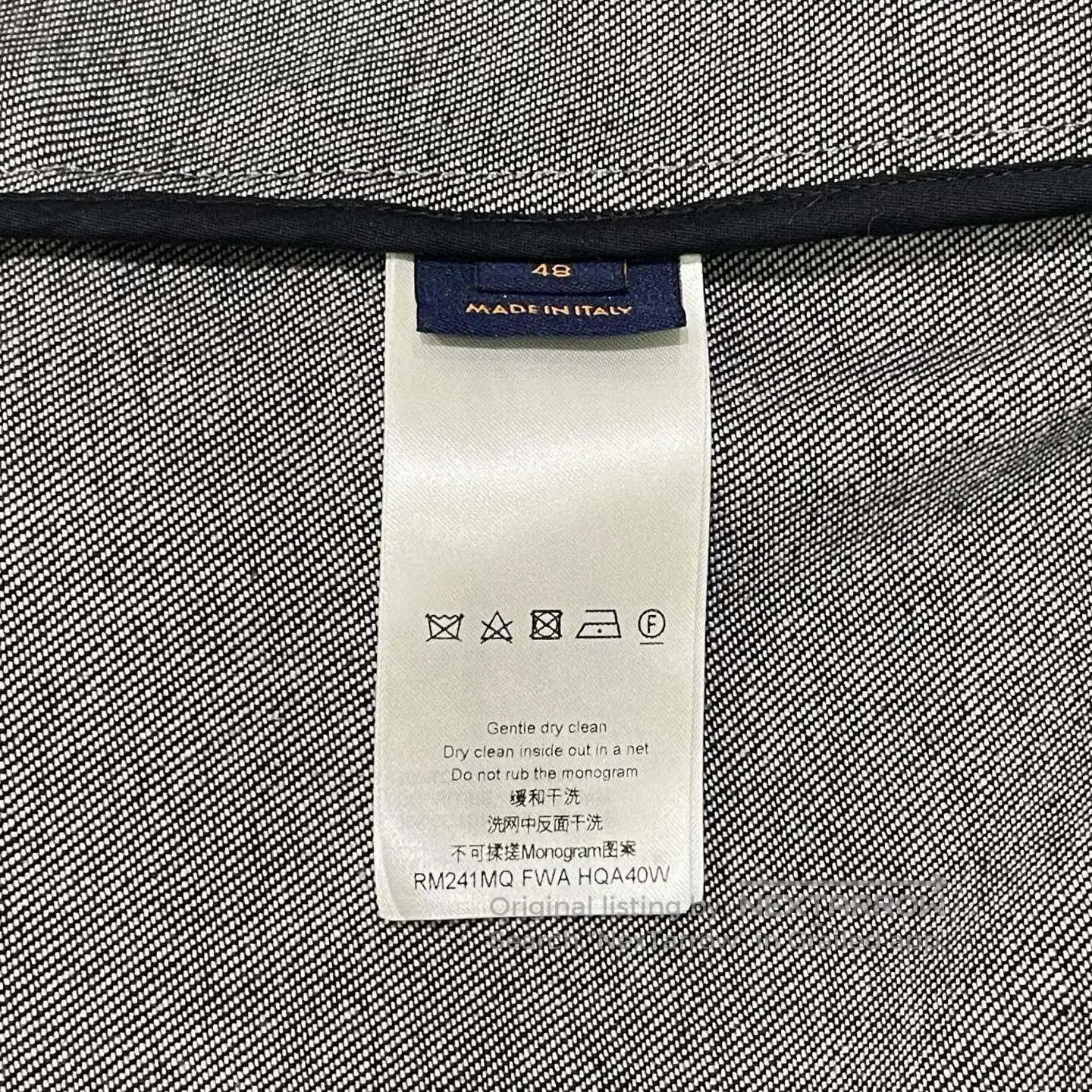 Louis Vuitton LV Black Logo Printed Jacket Size 48. Size US M / EU 48-50 / 2 - 6 Thumbnail