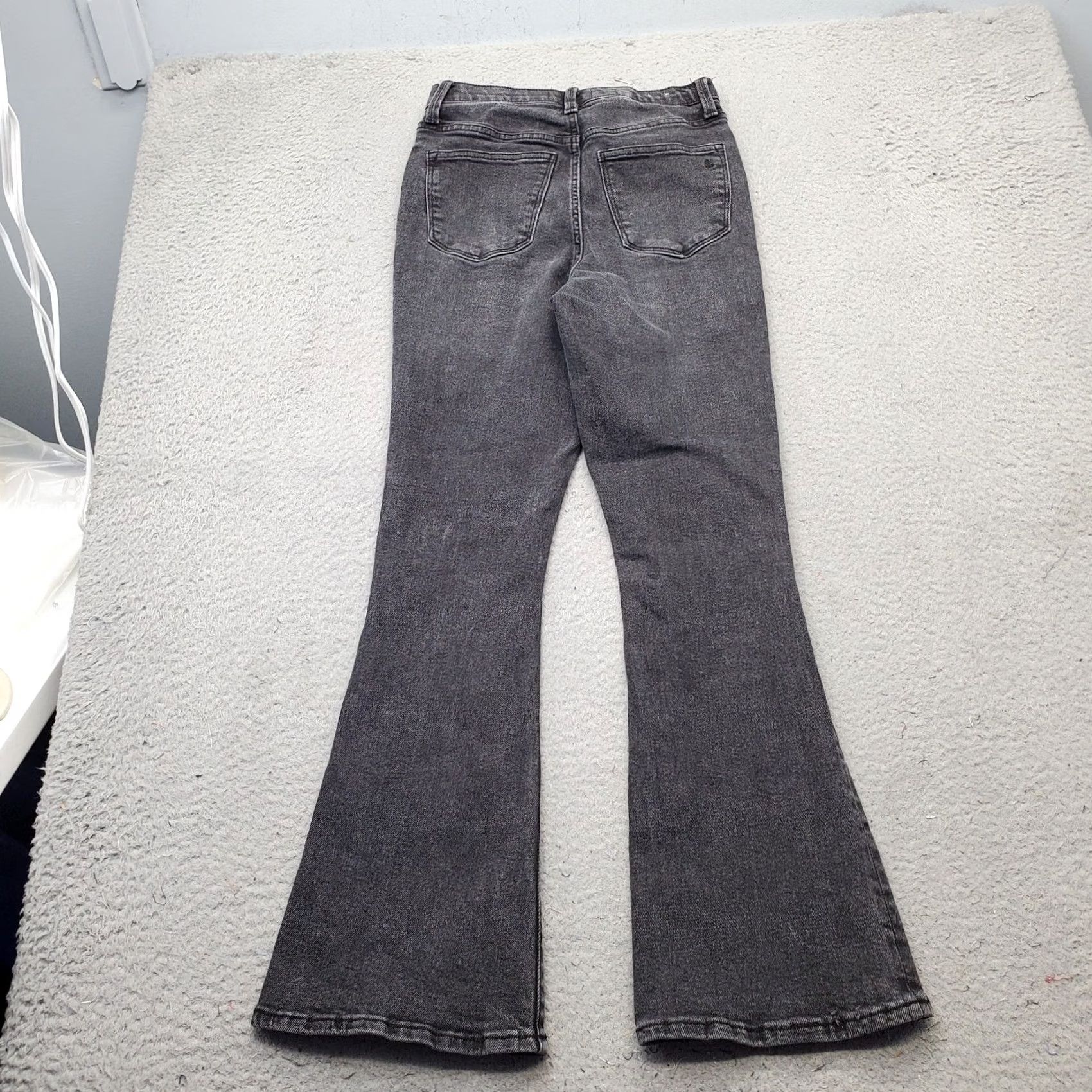 Vintage LuLaRoe Womens Size 26 Black Denim 5 Pocket Flare Jeans Straight Jeans Grunge Boho Streetwear Size 26" / US 2 / IT 38 - 2 Thumbnail