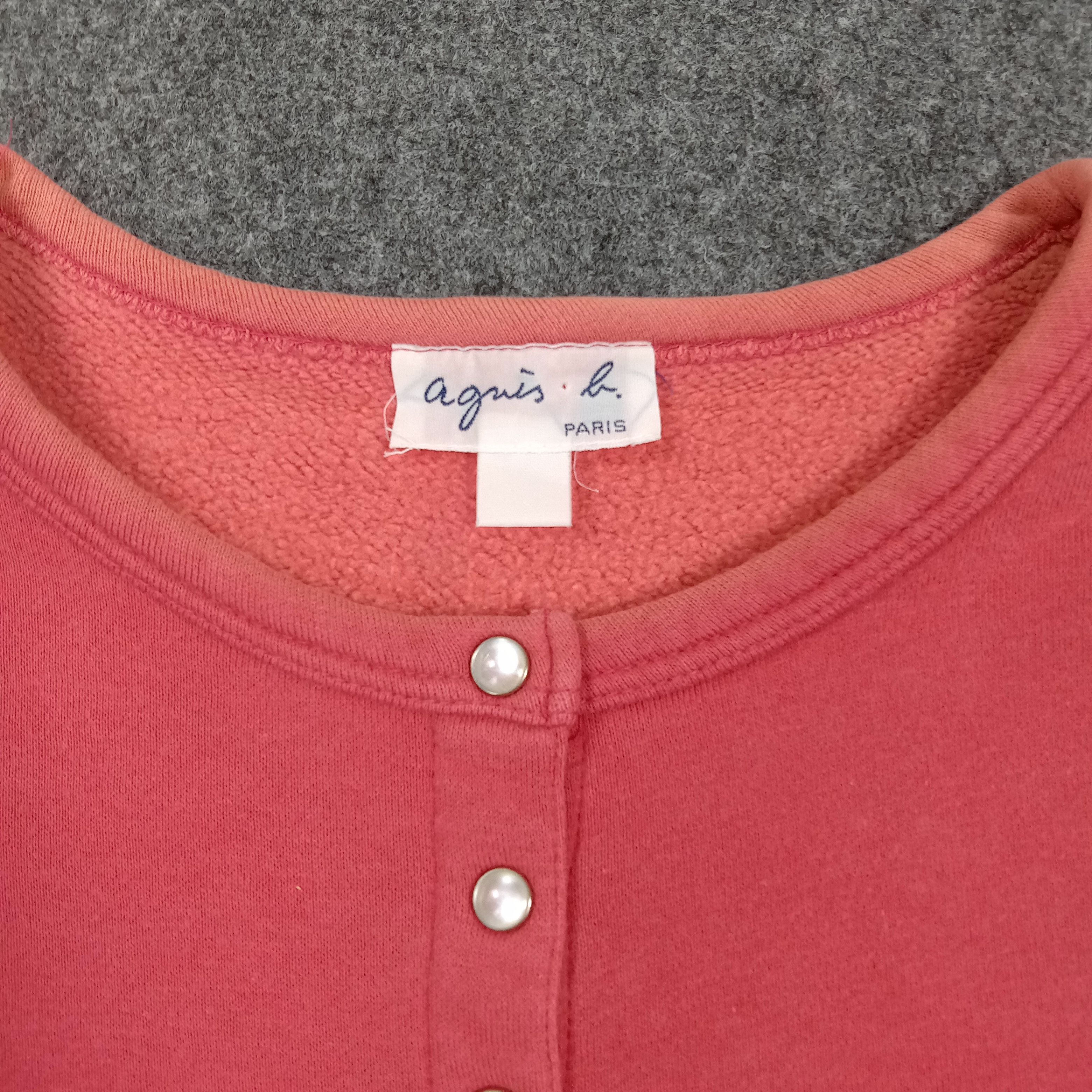 agnes b. Agnes b. Snap Button Clip Crop Cardigan Sweater E1A4 Size M / US 6-8 / IT 42-44 - 2 Thumbnail