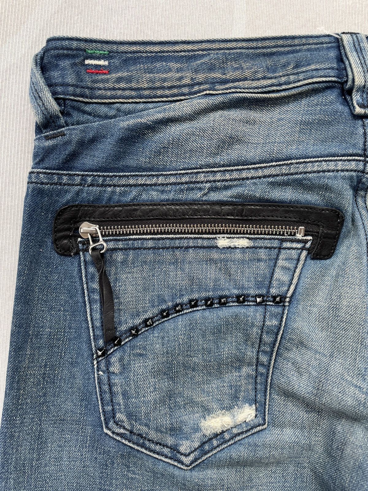 Diesel Diesel Slammer Stud Denim (P108) Size US 34 / EU 50 - 9 Thumbnail