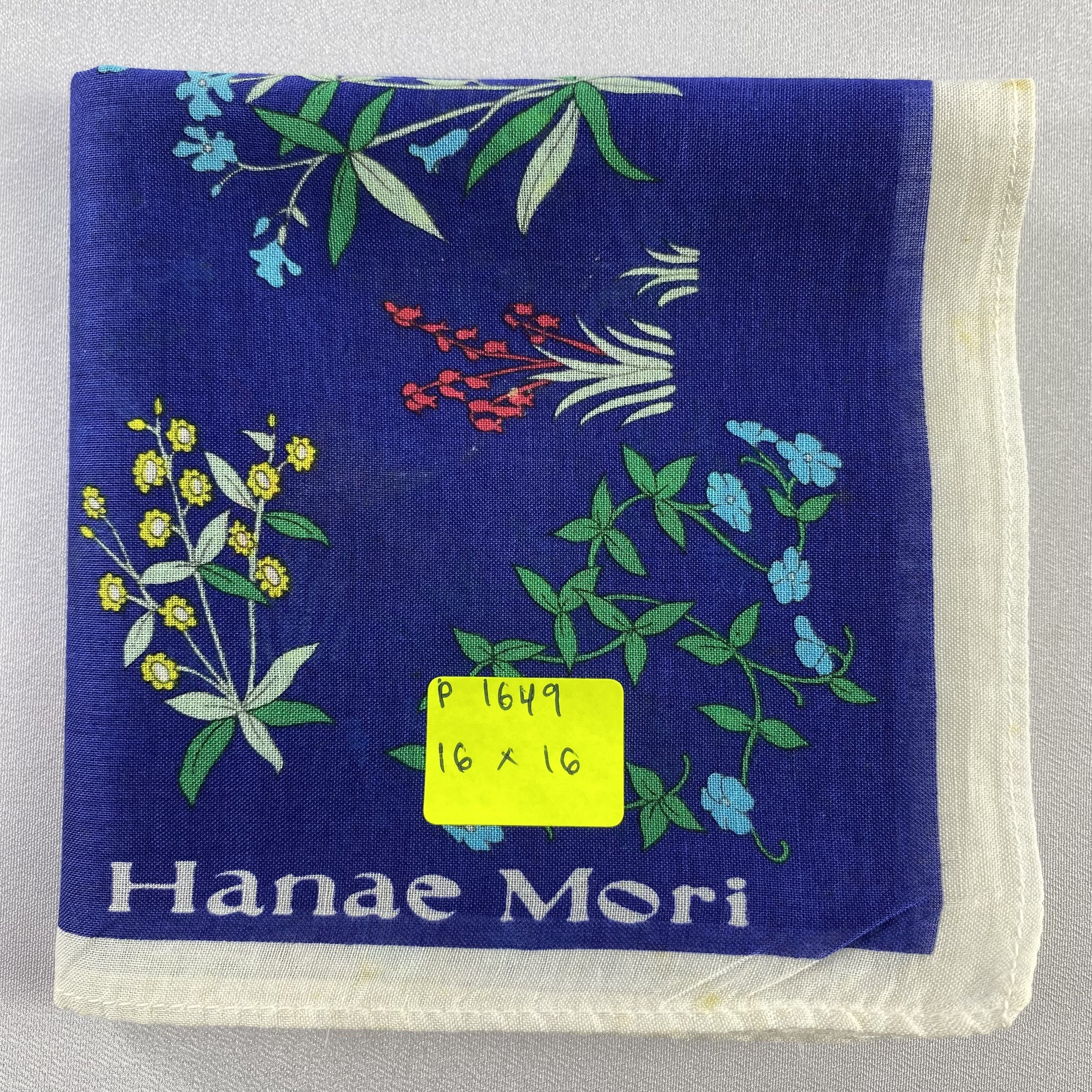 Hanae Mori × Vintage Hanae Mori Neckerchief / Bandana / Handkerchief-P1649 Size ONE SIZE - 6 Thumbnail