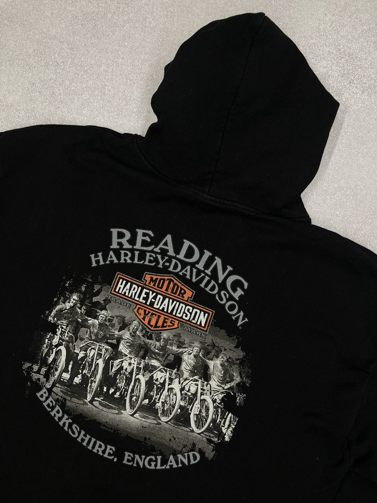 Harley Davidson Harley Davidson Berkshire England Black Zip Hoodie Size US XXL / EU 58 / 5 - 3 Thumbnail