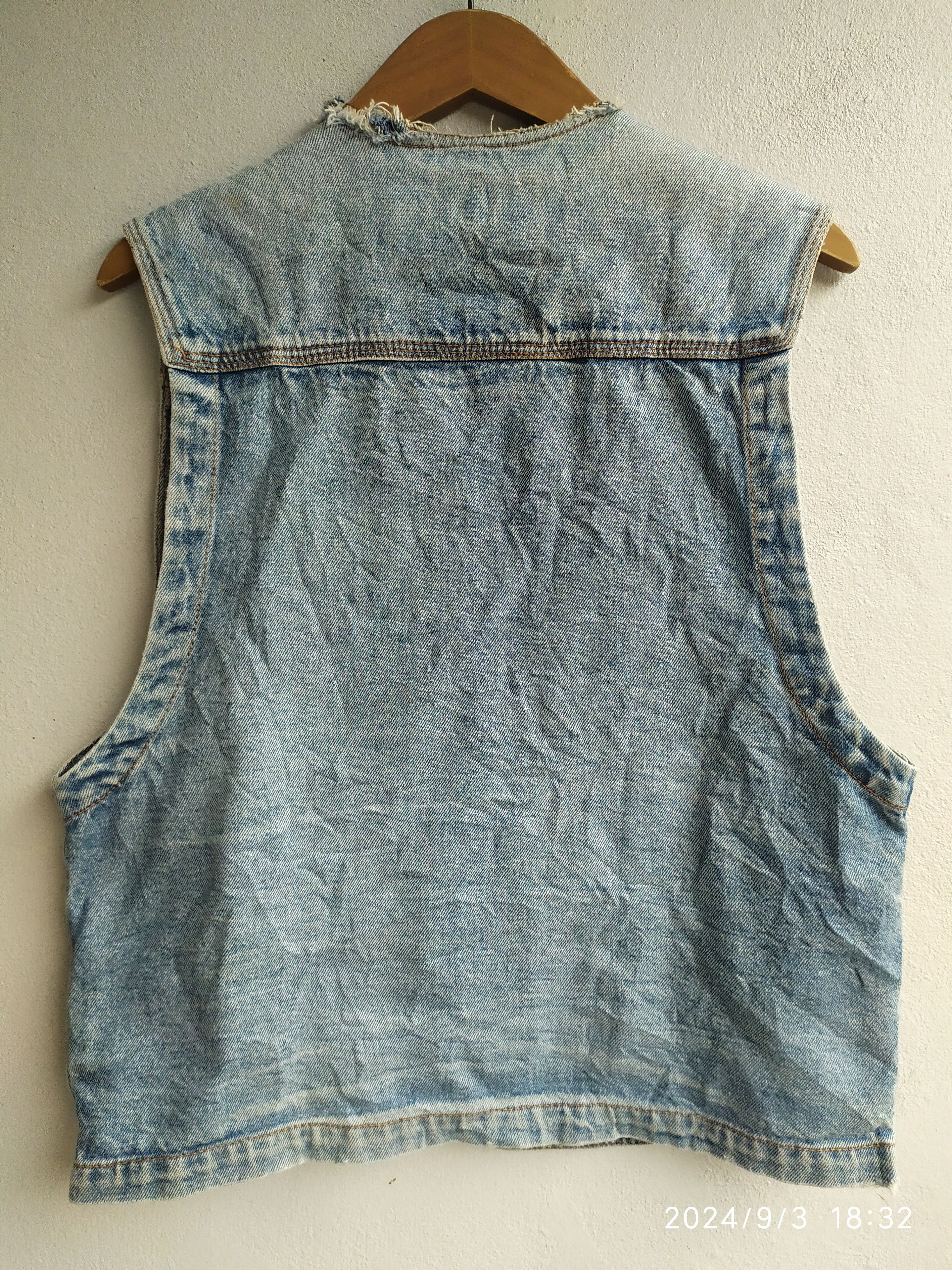 Japanese Brand × Vintage Japanese Y.OM club jeans vest Size US M / EU 48-50 / 2 - 3 Thumbnail
