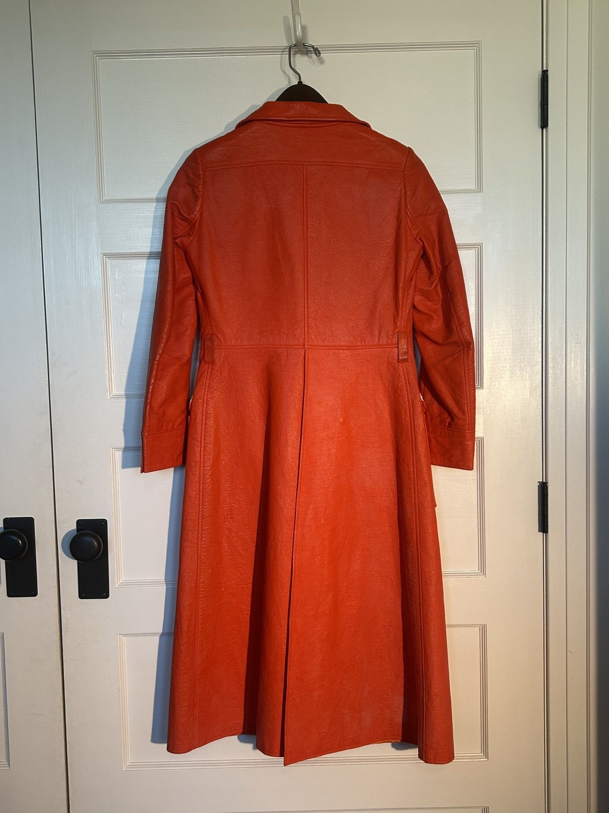 Courreges Courreges Paris Orange Vinyl Trench Coat Size XS / US 0-2 / IT 36-38 - 7 Thumbnail