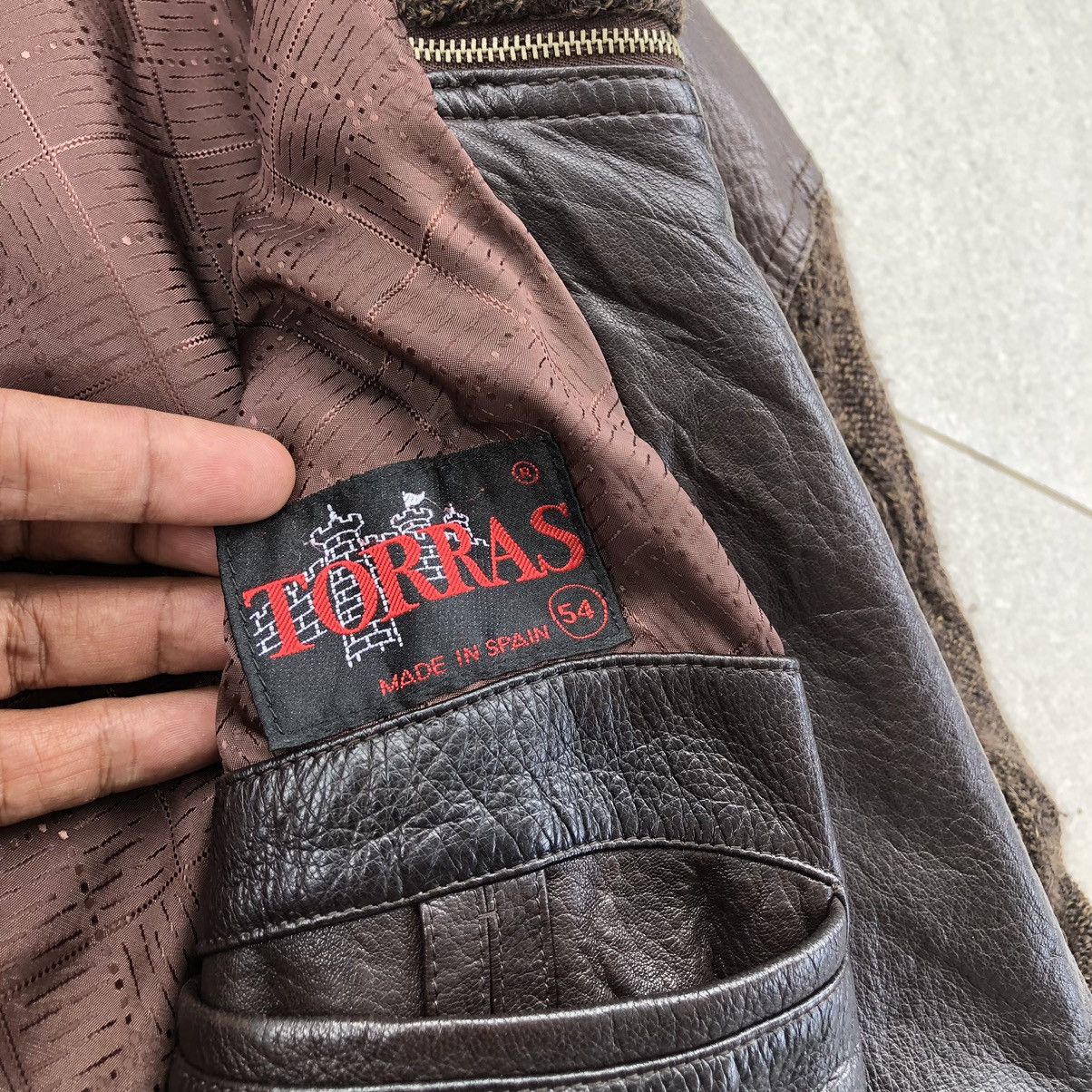 Torras Vintage TORRAS Knitted Mix Leather Paneling Parka Jacket Size US L / EU 52-54 / 3 - 19 Thumbnail