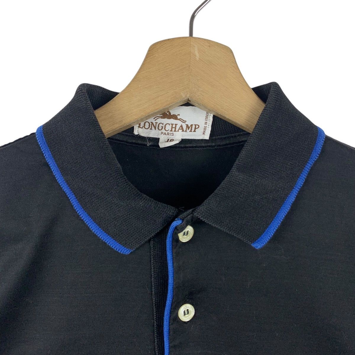 Longchamp × Vintage Vintage LONGCHAMP small logo embroidery pocket polo tee Size US S / EU 44-46 / 1 - 5 Thumbnail