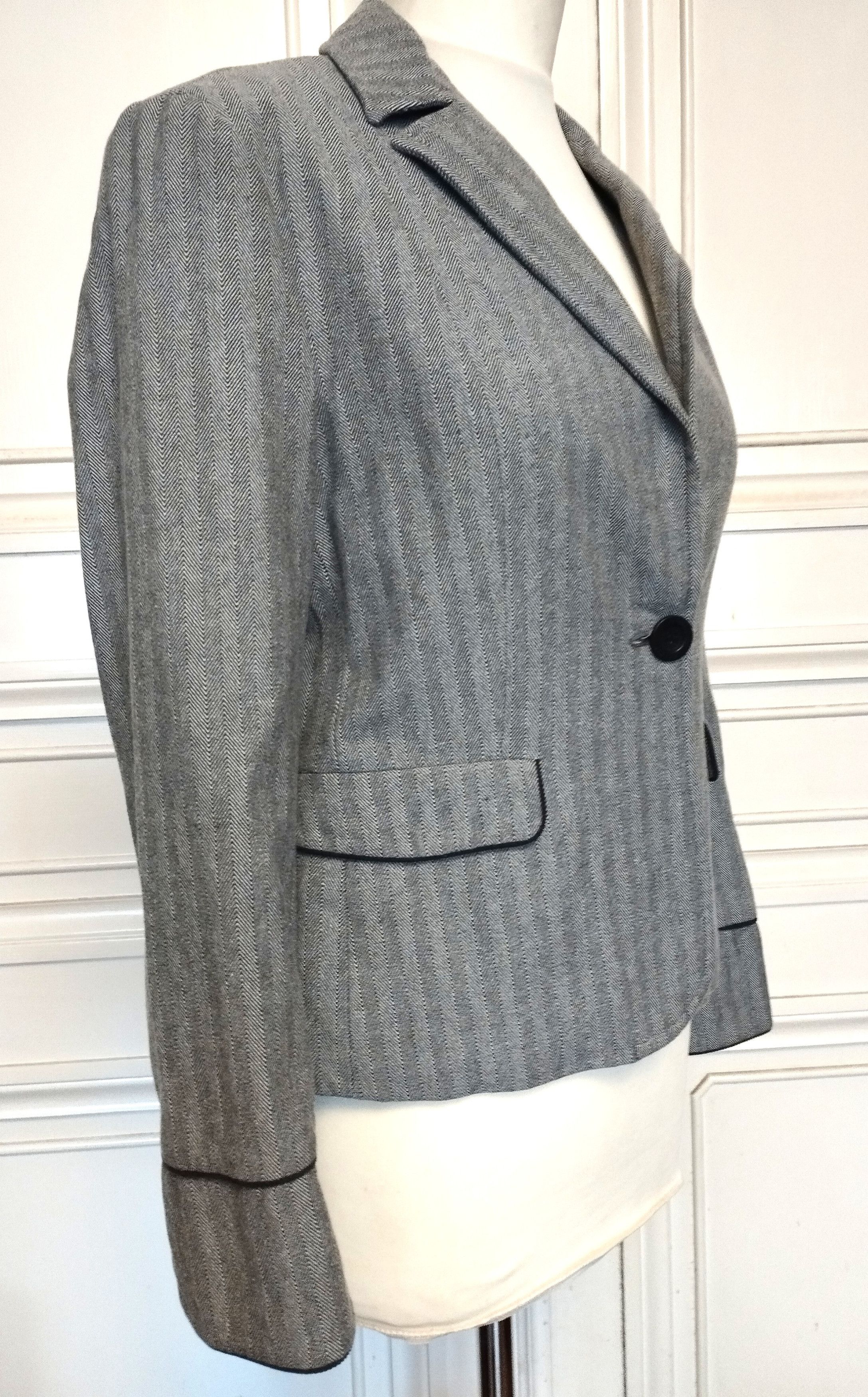 Cerruti 1881 Cerruti Veste Laine Chevrons T L/XL Size L / US 10 / IT 46 - 9 Thumbnail