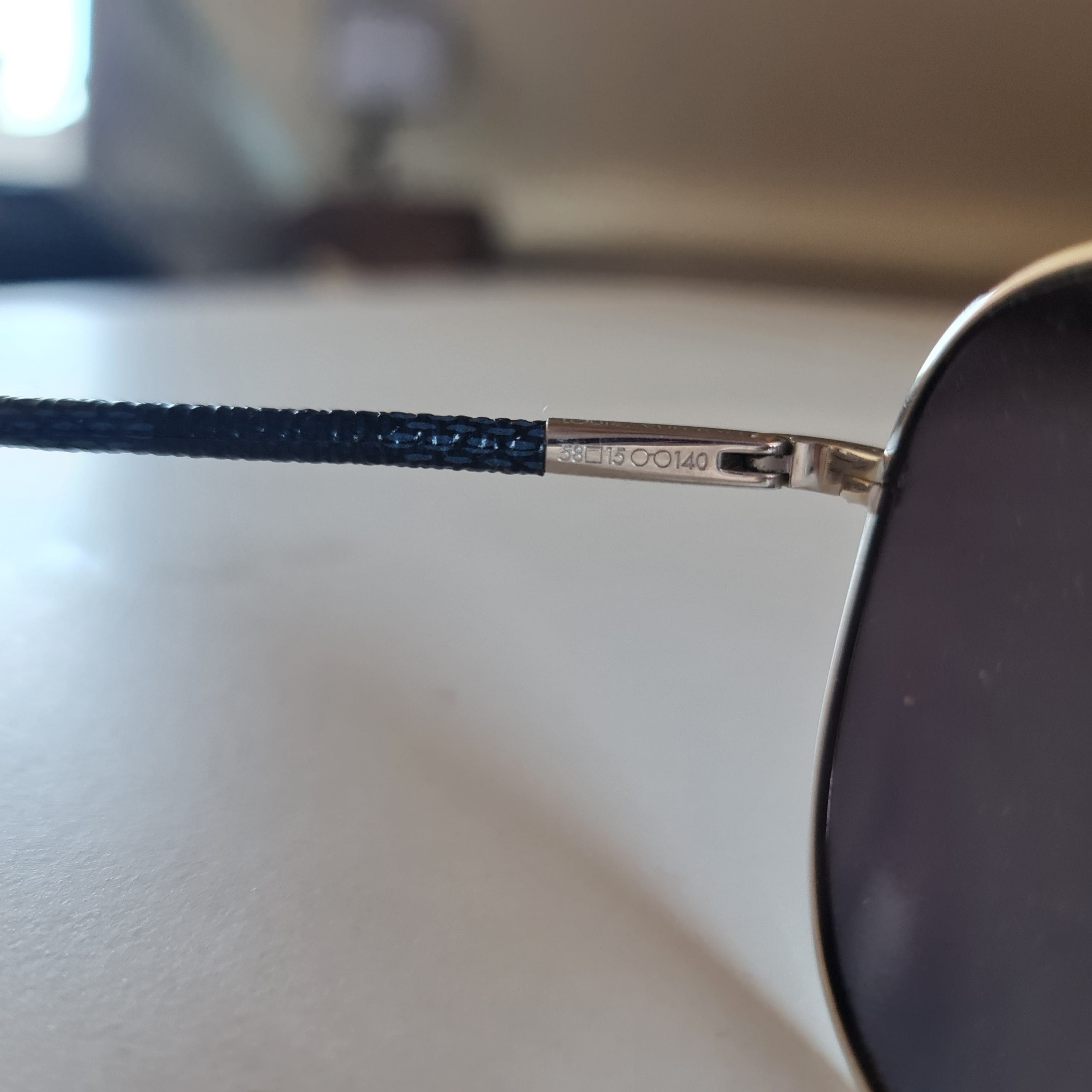 Louis Vuitton Blue Lense Conspiration Pilote Sunglasses
