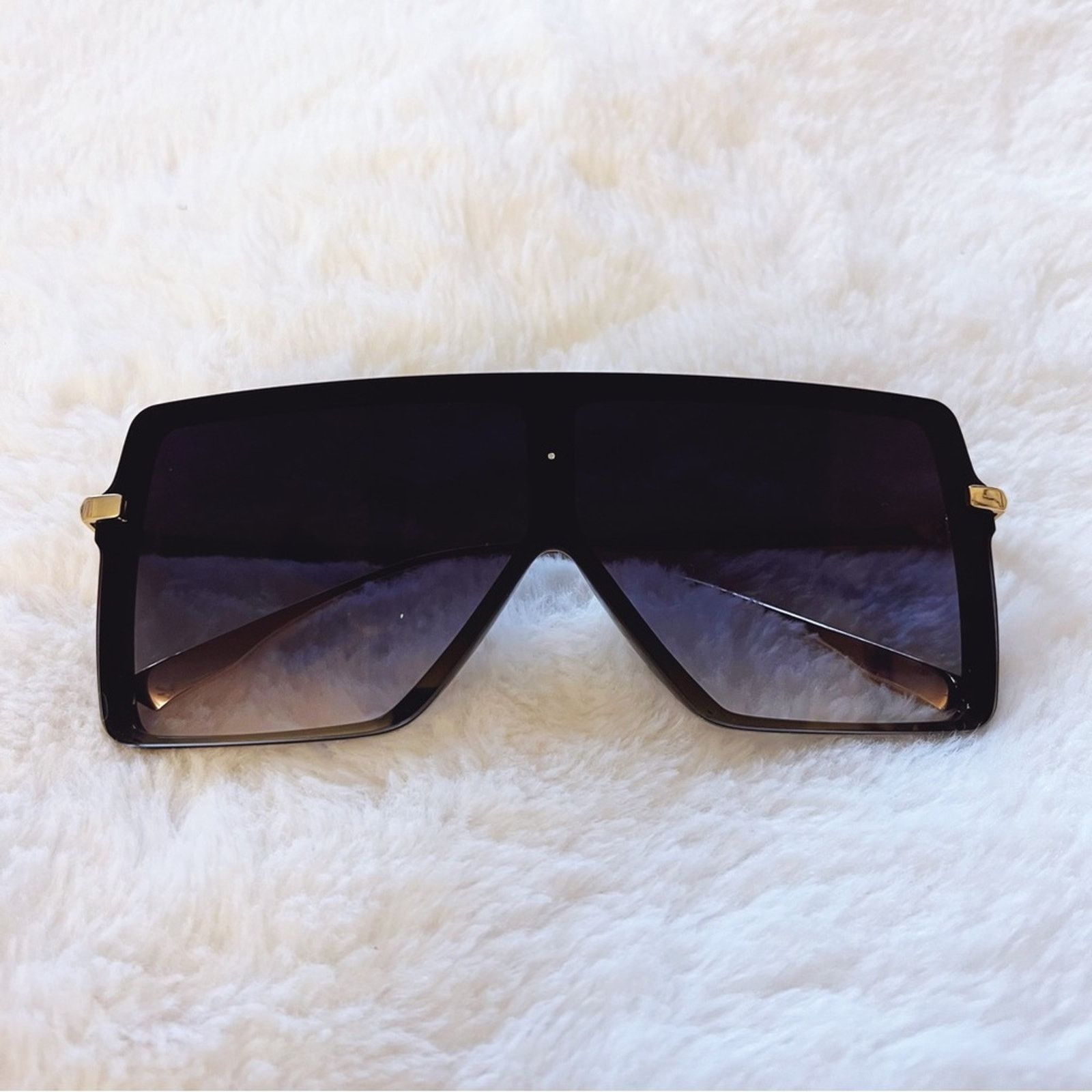 Other Ariel Black & Clear Rectangle Full Frame Sunglasses Size ONE SIZE - 1 Thumbnail