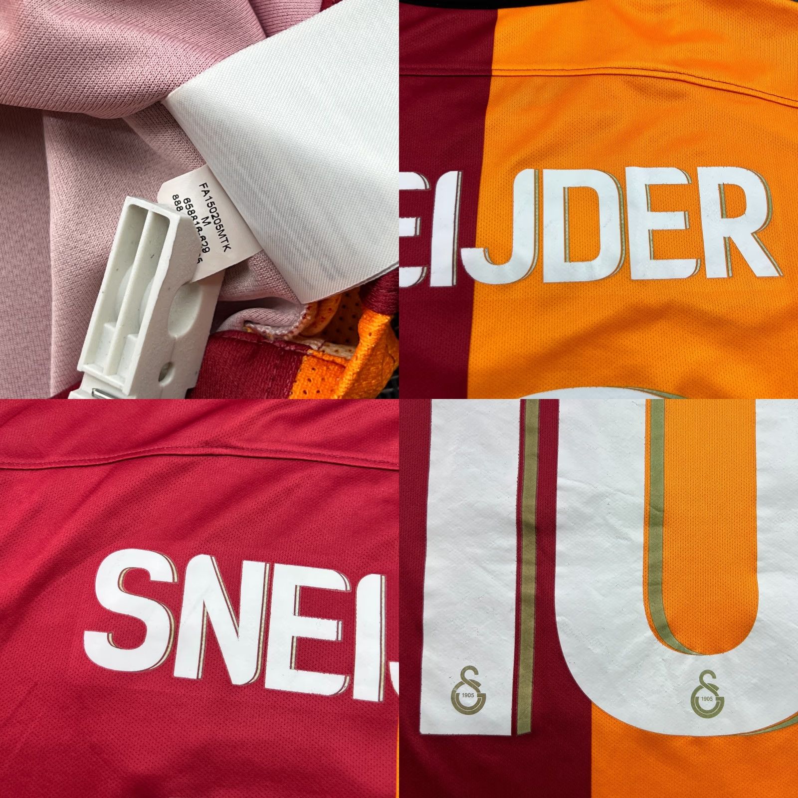 Nike Nike Galatasaray 2015 2016 Home Jersey Shirt Medium M Multicolor Football Wesley Sneijder Ladies? Size US M / EU 48-50 / 2 - 8 Thumbnail