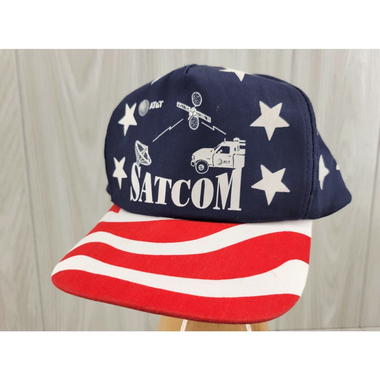 Vintage VINTAGE Cobra SnapBack Hat American Flag Men One Size Blue Size ONE SIZE - 2 Thumbnail