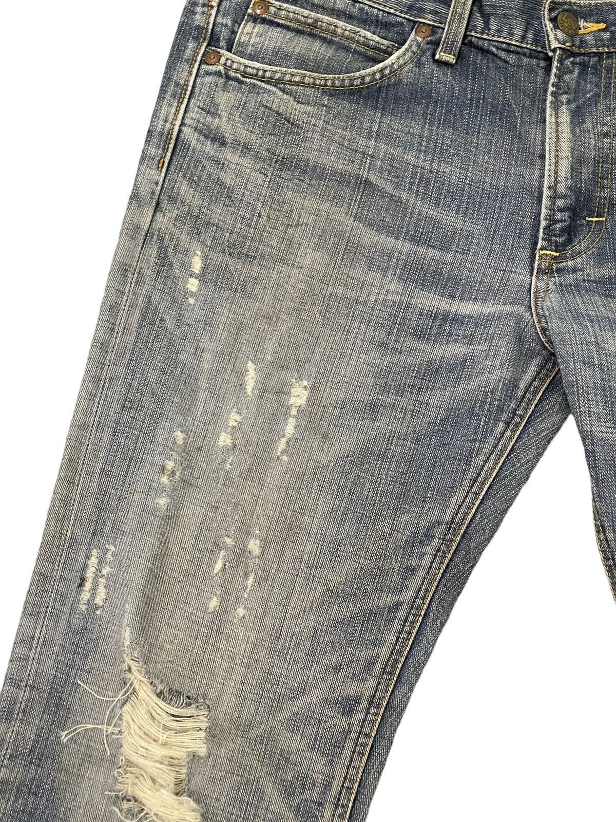 Hysteric Glamour × Japanese Brand Flare Jeans Lee Japan Faded Distress Boot Cut 8🟦2 Size US 35 - 9 Thumbnail
