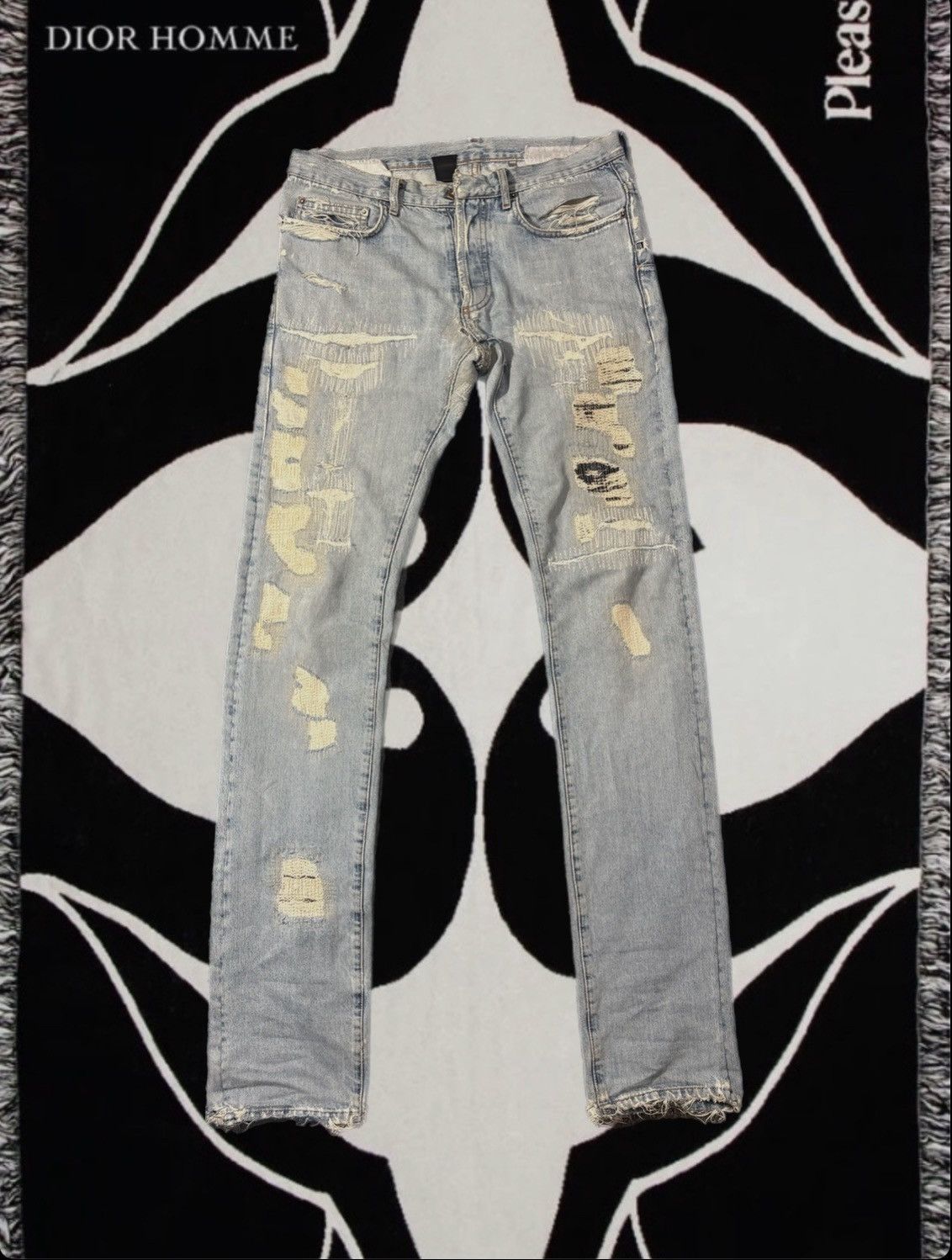 Dior × Hedi Slimane Dior Homme SS06 “Crash Denim” | Grailed