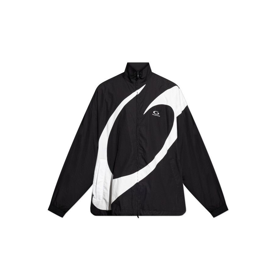 Balenciaga BALENCIAGA Black Stand-Up Collared Jacket New & Authentic (M Size US L / EU 52-54 / 3 - 1 Preview