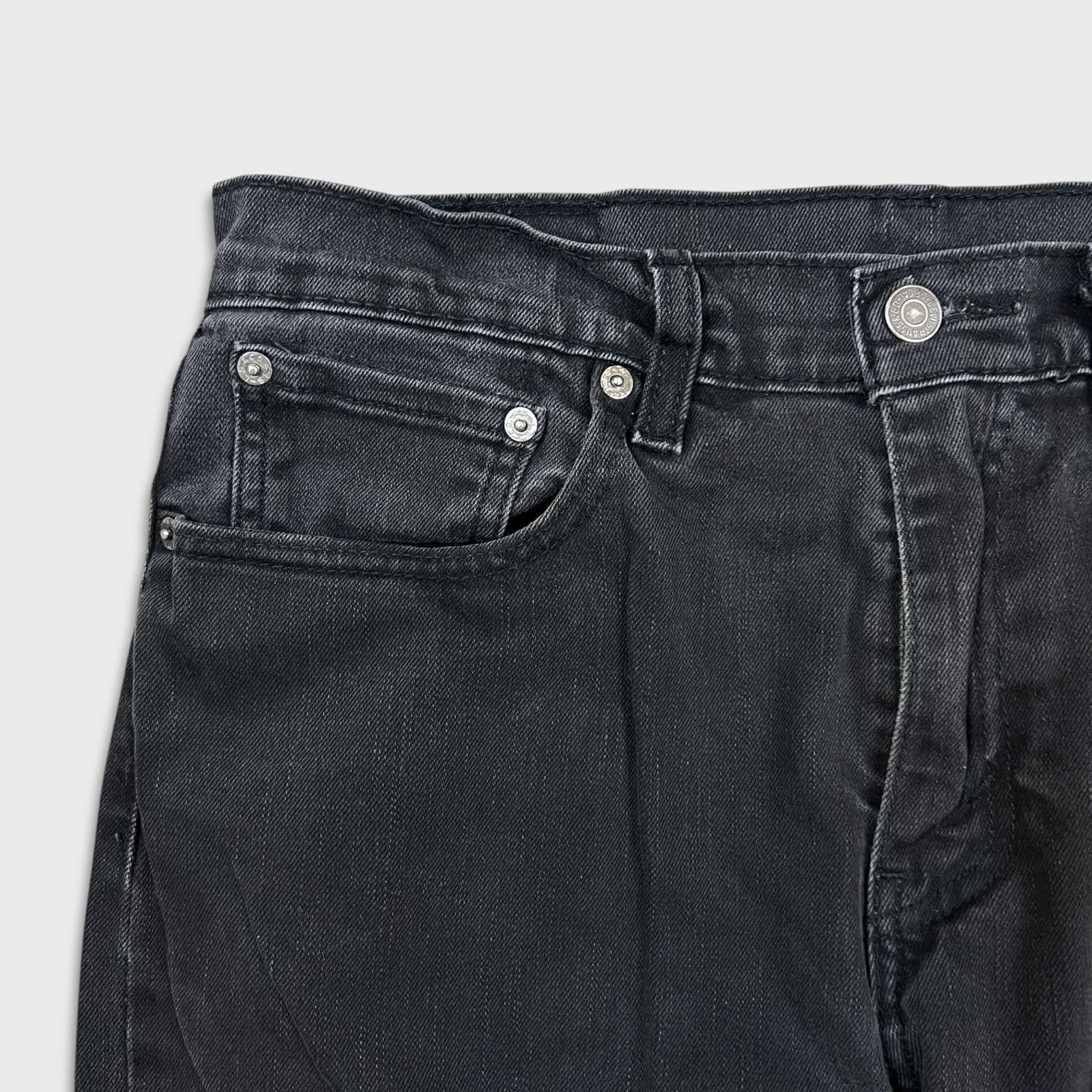 Levi's × Vintage Levi's 502 Jeans 32x32 Black Regular Taper Fit Faded Denim Size US 32 / EU 48 - 3 Thumbnail