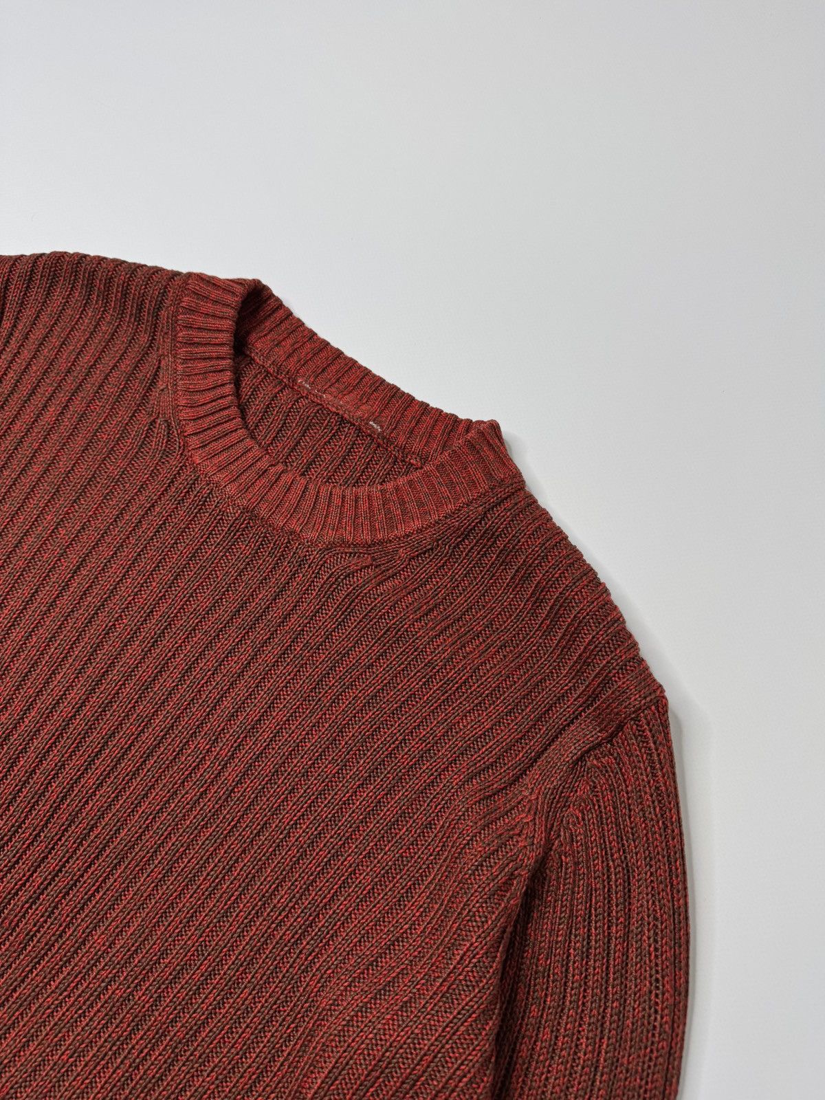 Vintage Vintage red ribbed knit sweater swag if6was9 hysteric skater Size US M / EU 48-50 / 2 - 2 Thumbnail