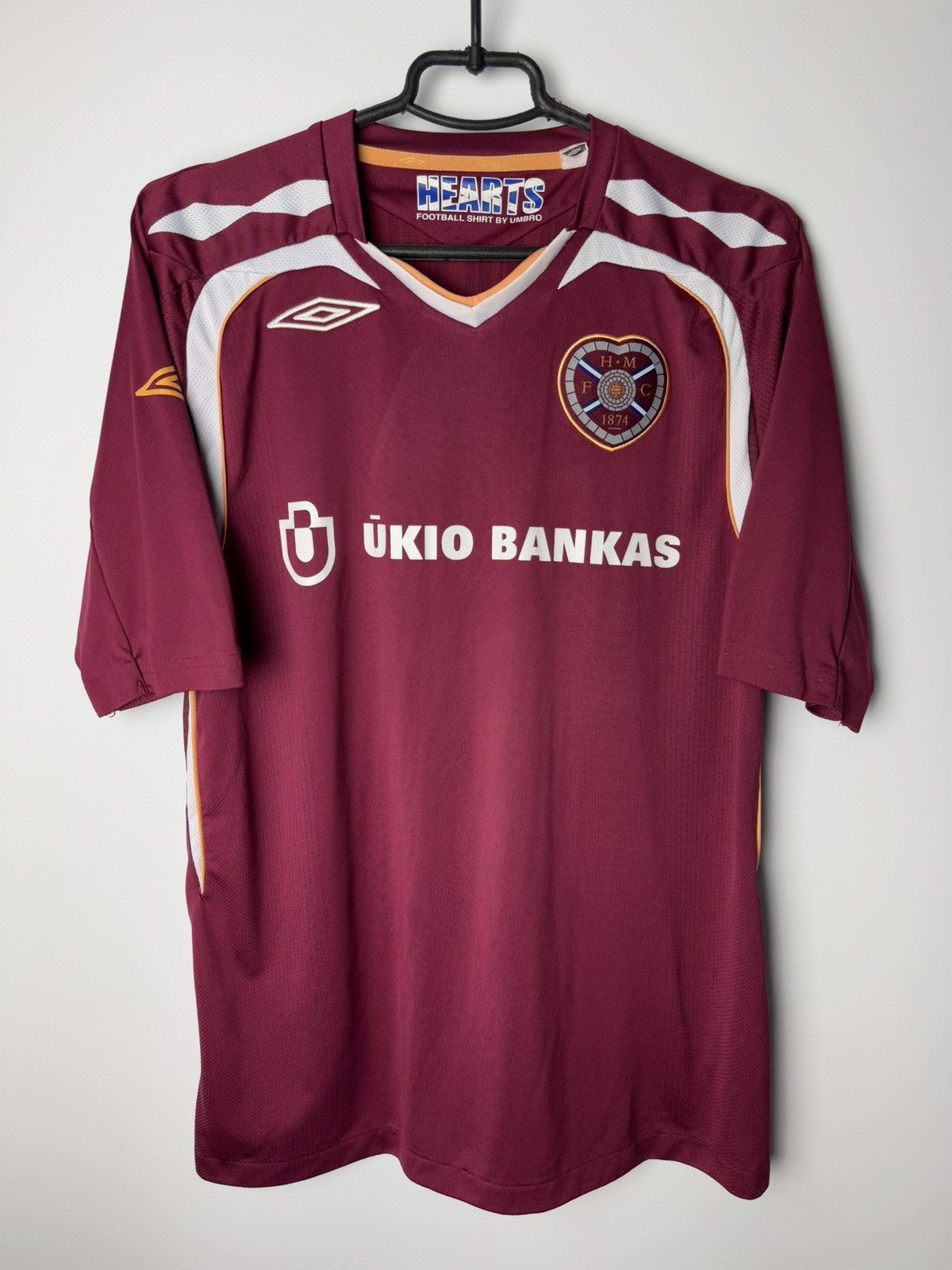 Hearts Of Midlothian 2007 2008 Home Shirt Jersey Umbro