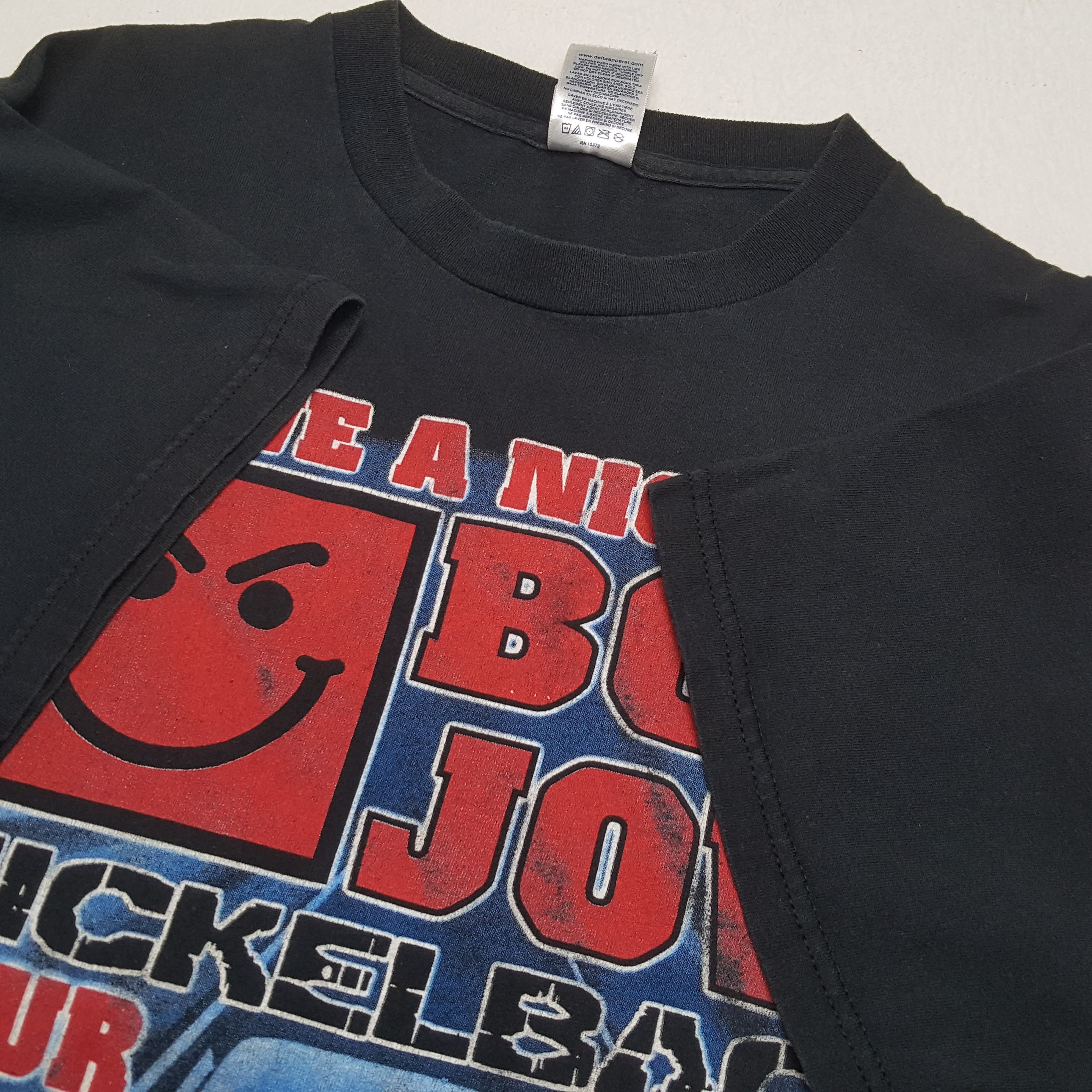 Band Tees × Vintage BON JOVI Rock Band Nickelback Tour 2006 Vintage Tshirt Size US L / EU 52-54 / 3 - 7 Thumbnail