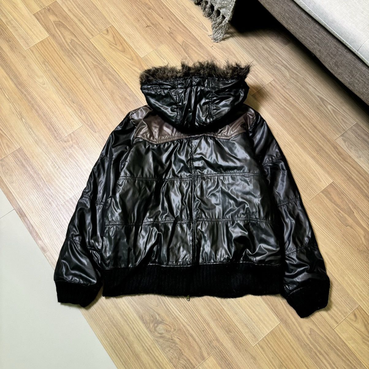 14th Addiction × If Six Was Nine × Le Grande Bleu (L.G.B.) CornFlake Ifsixwasnine LGB Style fur jacket Vtg Y2K japan Size US M / EU 48-50 / 2 - 4 Thumbnail