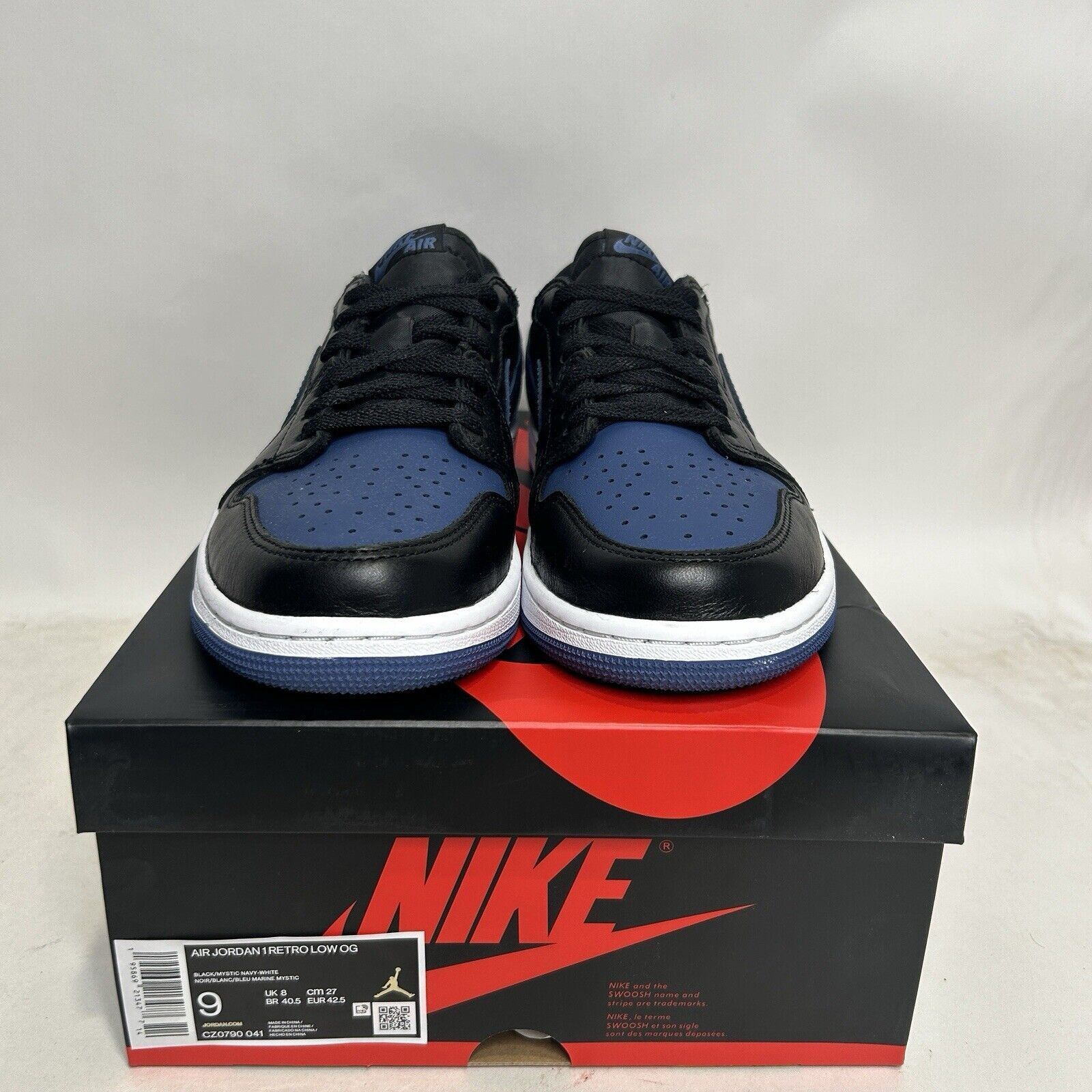 Nike Nike Shoes Air Jordan 1 Retro Low OG “Mystic Navy” 2024 Size US 9 / EU 42 - 2 Thumbnail