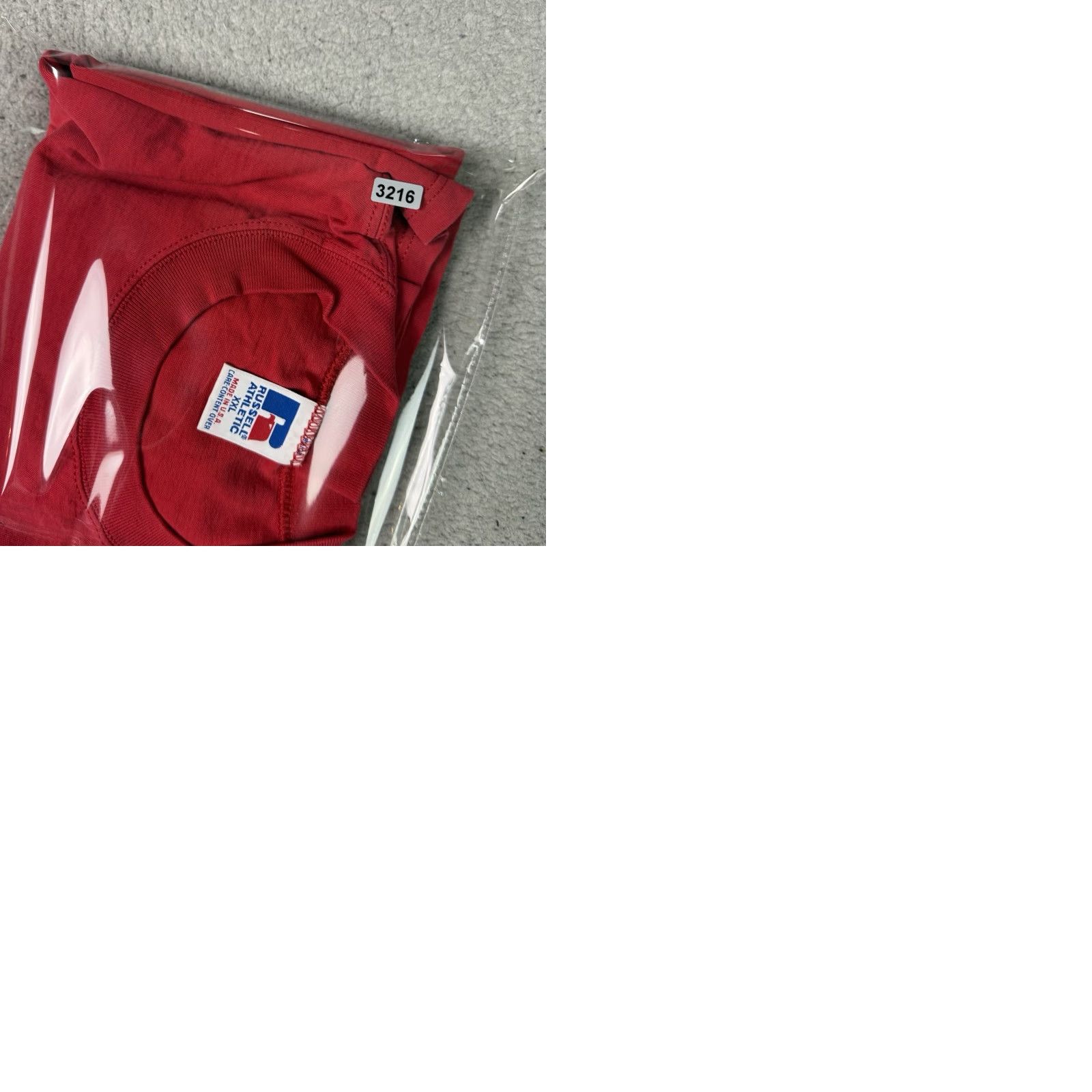 Russell Athletic VINTAGE Russell Athletic T Shirt Adult 2XL Red Logo 90s USA Cotton Shirt Mens Size US XXL / EU 58 / 5 - 9 Thumbnail