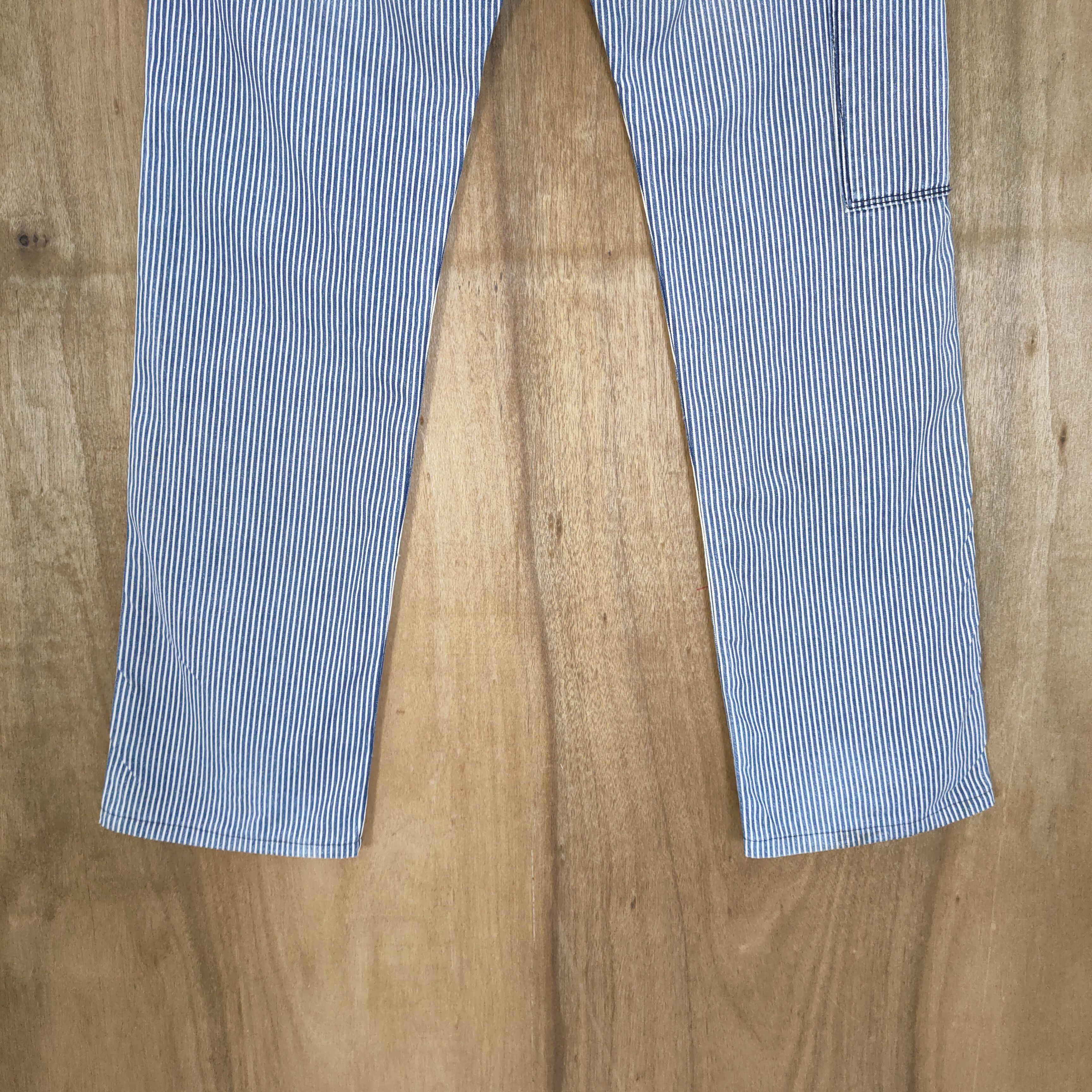 Solid and Striped VINTAGE MADE IN NIPPON FADED HICKORY STRIPE BUSH PANTS Size US 30 / EU 46 - 10 Thumbnail