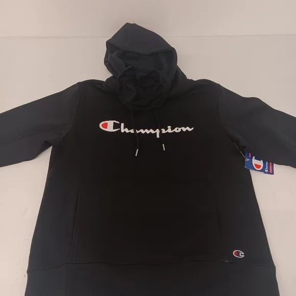 Champion Champion Men's Super Fleece Hoodie w/ Face Mask - Black - Sm Size US S / EU 44-46 / 1 - 3 Thumbnail