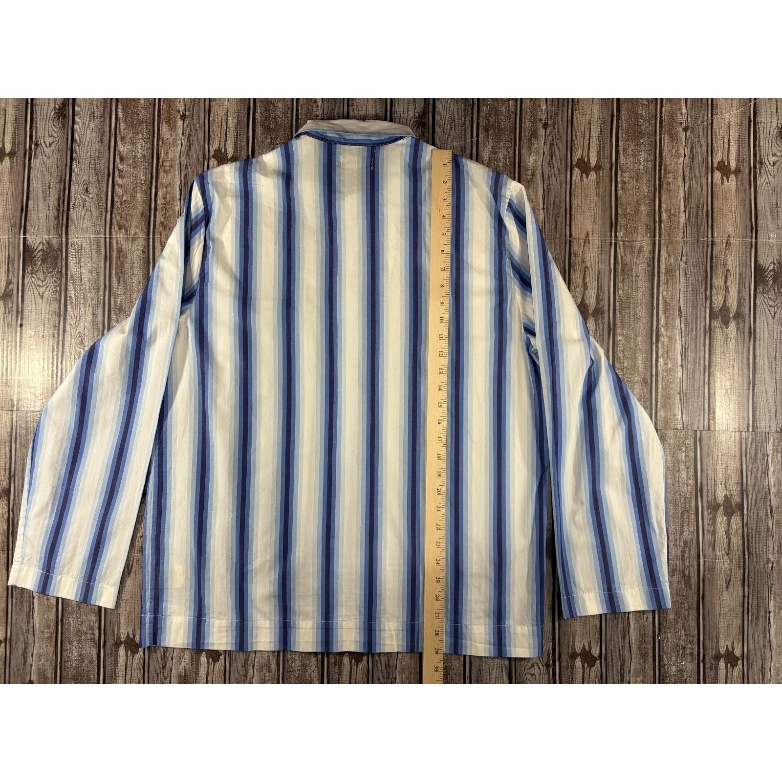 Tekla TEKLA Organic Cotton Striped Long Sleeve Shirt size L Size US L / EU 52-54 / 3 - 7 Thumbnail