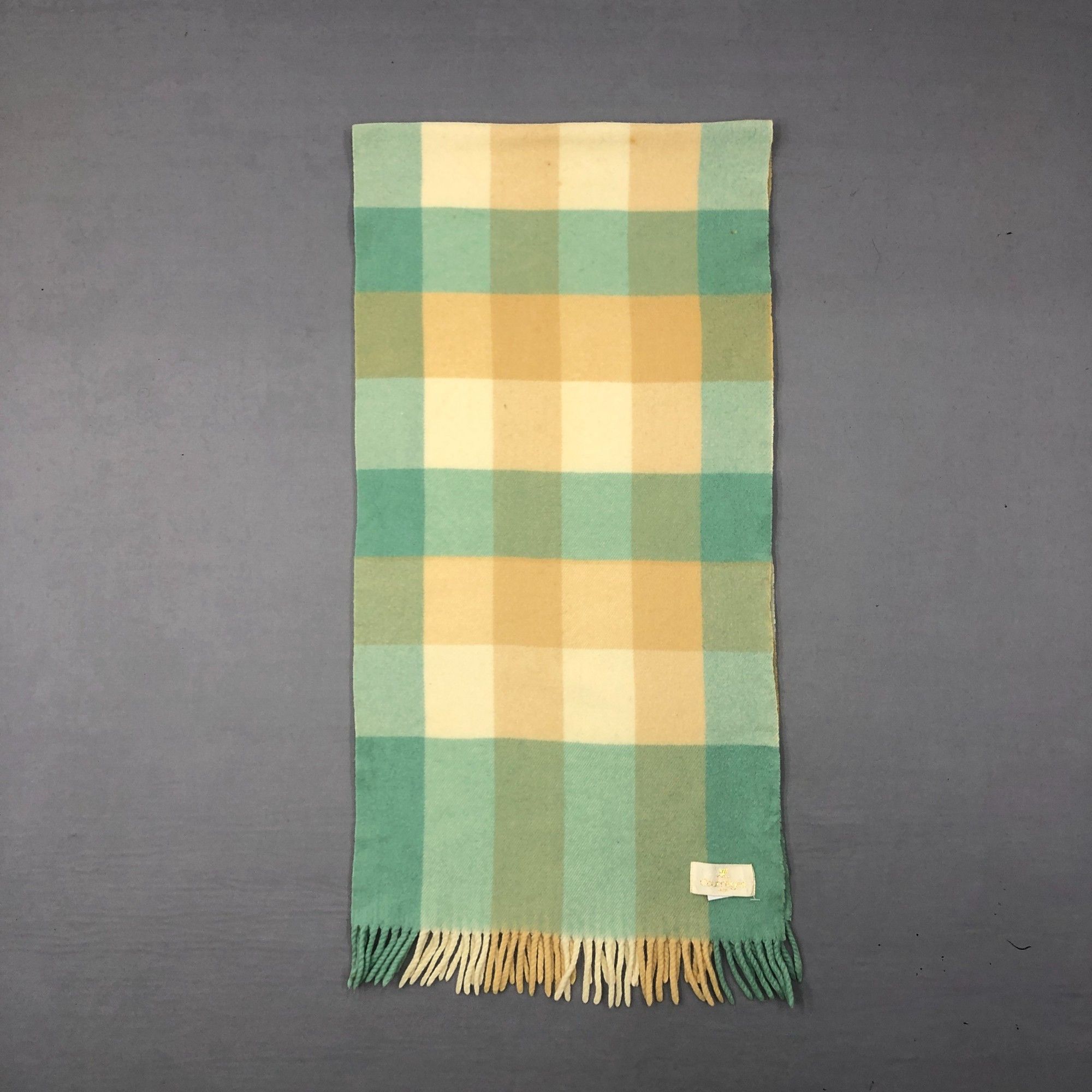 Courreges Vintage Courreges Scarf Muffler Wool Plaid Scarves Size ONE SIZE - 4 Thumbnail