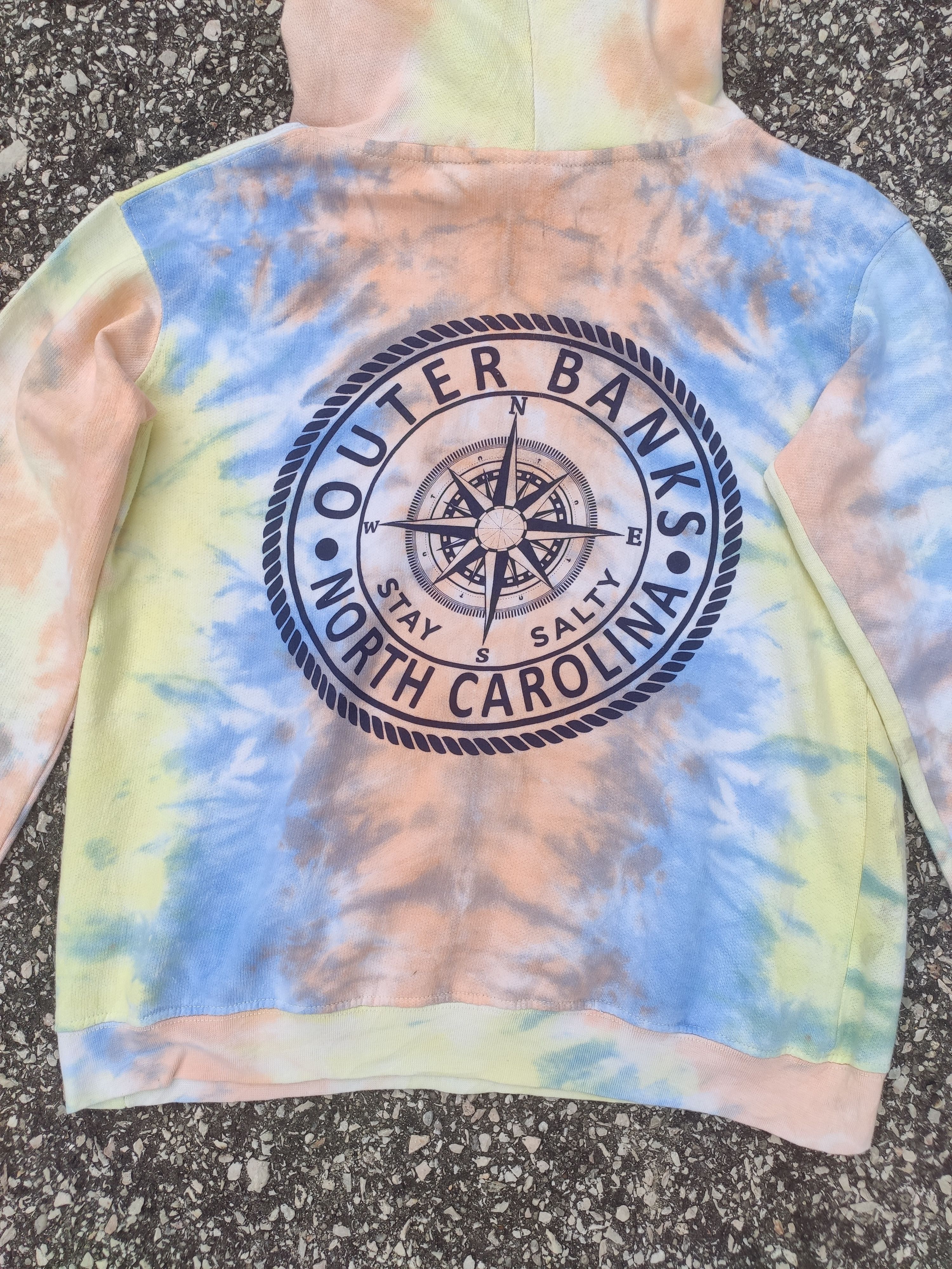 Japanese Brand Tie Dye Pullover Stone Island Logo Inspired Hoodie Size M / US 6-8 / IT 42-44 - 5 Thumbnail