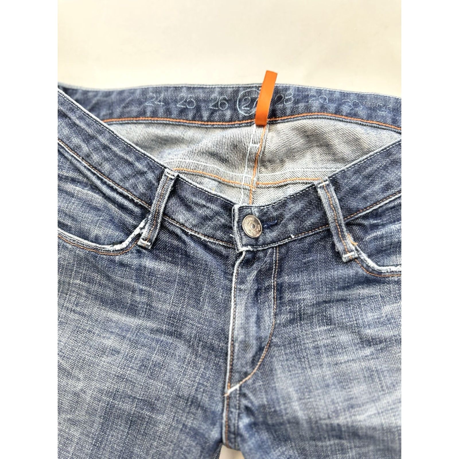 VINTAGE Earnest Sewn Jeans Women’s 27 Bootcut Denim USA Hefner 06 31 Inseam Blue