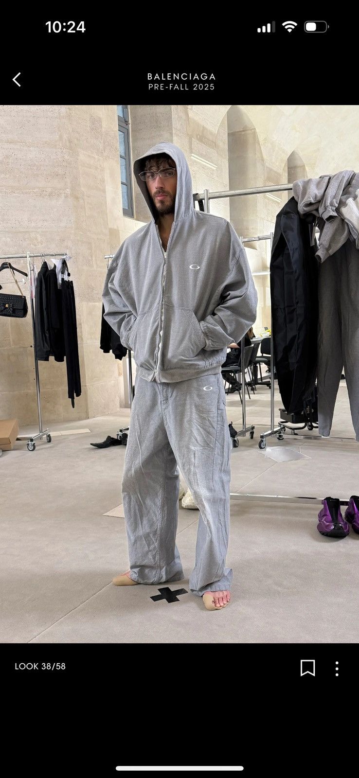 Balenciaga Denim sweatpants Size US 33 - 1 Thumbnail