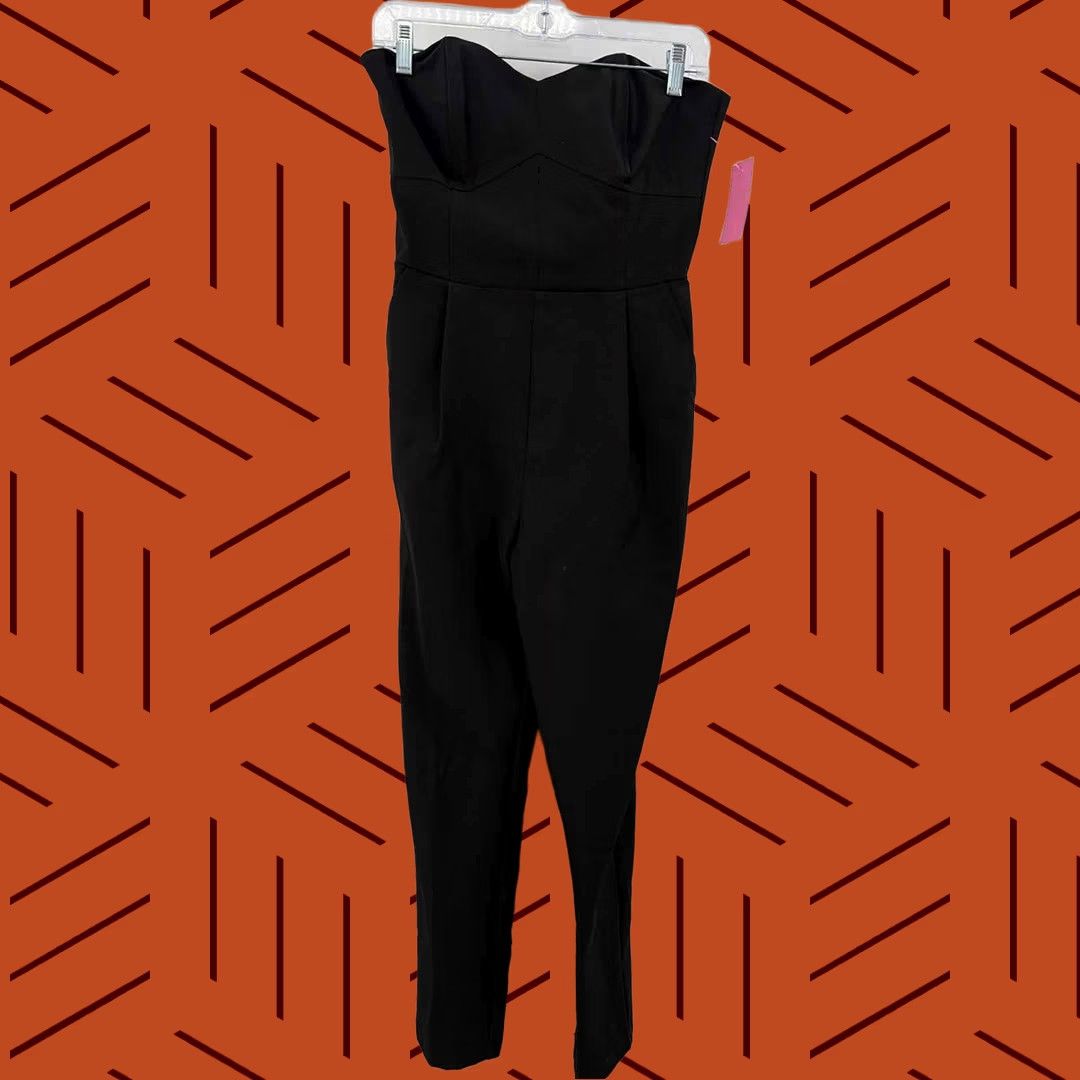 Vintage Adelyn Rae Black Strapless Jumpsuit - Small, Regular - Pre-Owned Size 28" / US 6 / IT 42 - 1 Thumbnail