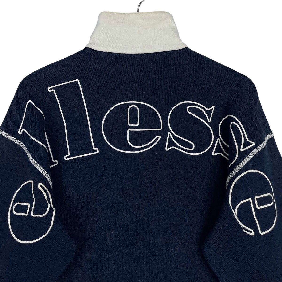 Ellesse × Vintage Vintage Ellesse Quater Zip With Collar Sweatshirt Size L Size US L / EU 52-54 / 3 - 4 Thumbnail