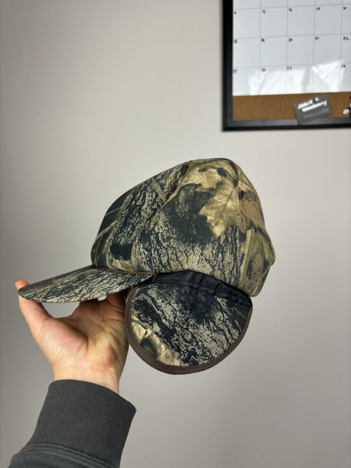 Realtree Vintage realtree camo mossy oak snapback cap with ear flaps Size ONE SIZE - 6 Thumbnail