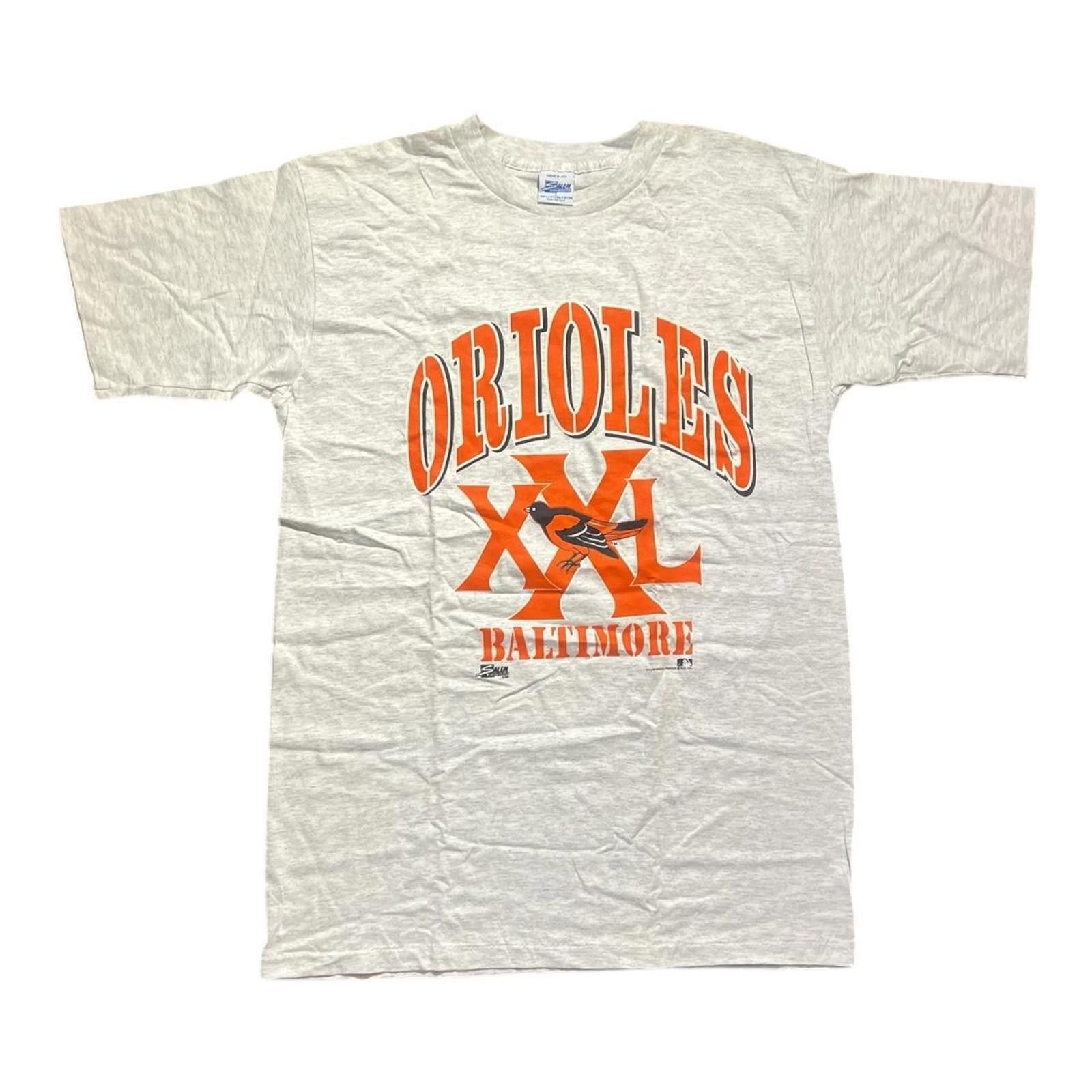 Salem Sportswear Vintage 1991 Baltimore Orioles MLB Salem Grey Tshirt Size US L / EU 52-54 / 3 - 1 Thumbnail